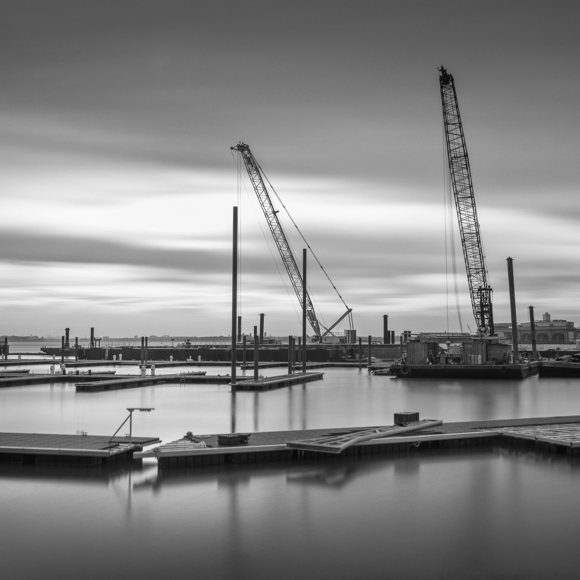 Pier 4 Under Construction, Nova York, 2019