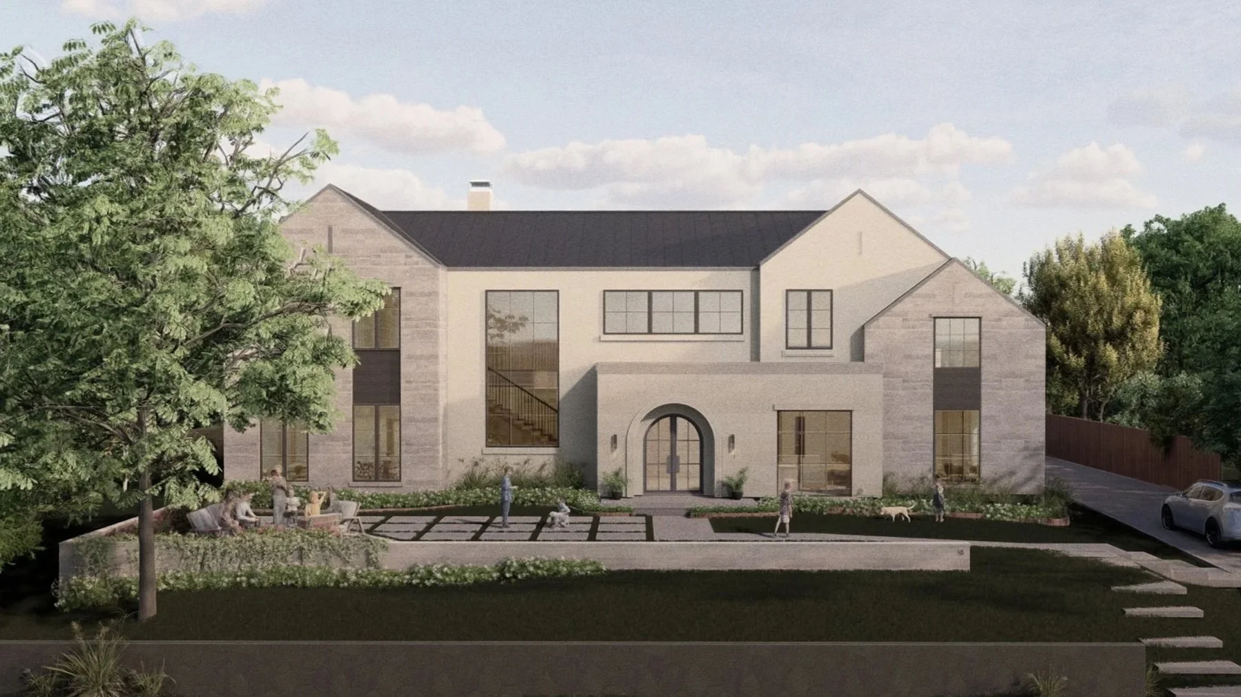 Rendering of new custom home