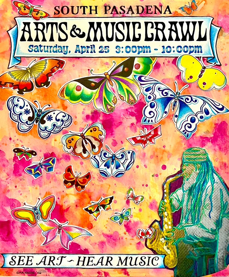 Art Crawl Eclectic Music Art Festival The Hive, South Pasadena Highland park Eagle rock family fun makers crafter crafting free events
art show adults teens 