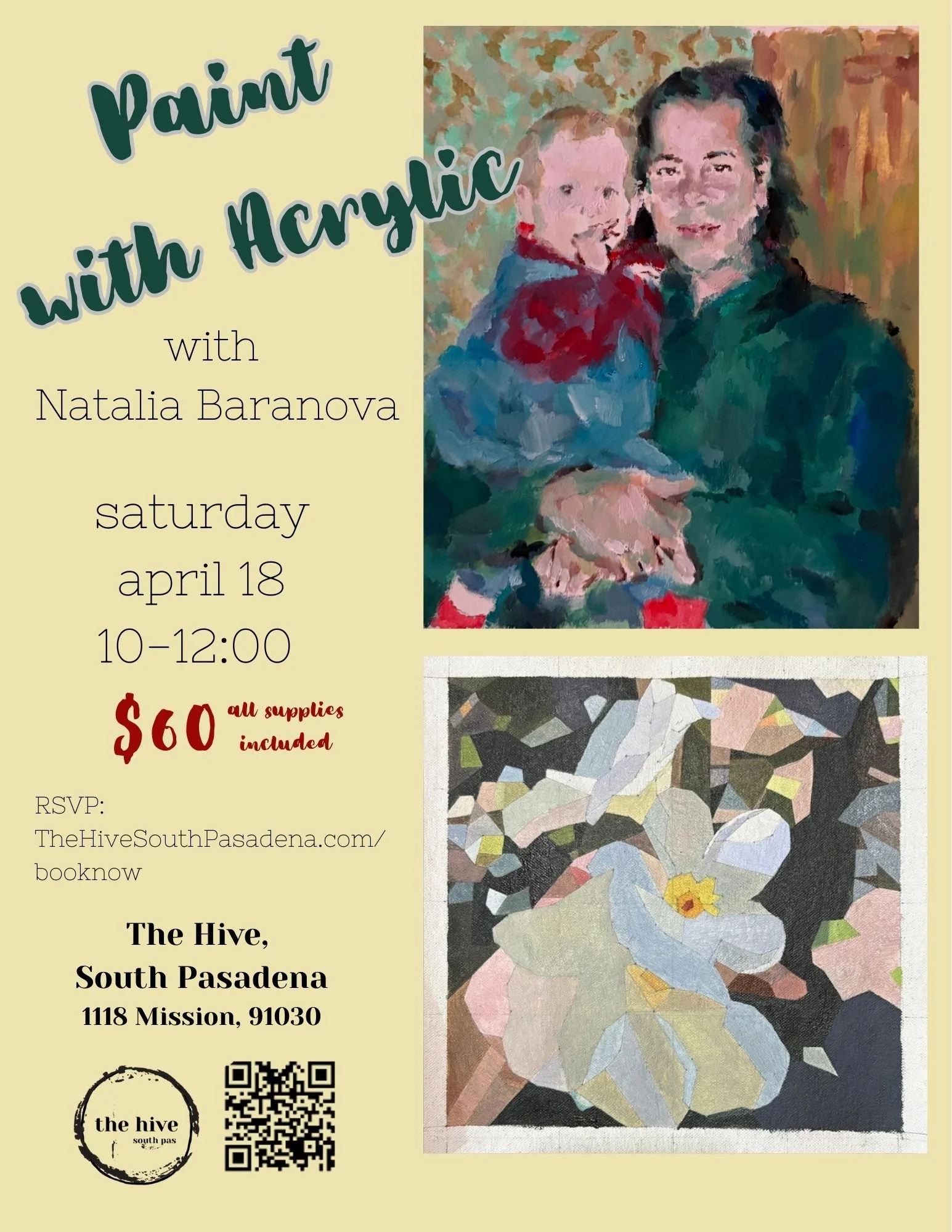 learn how to paint beginners painting arts and crafts make and take south pasadena pasadena highland park