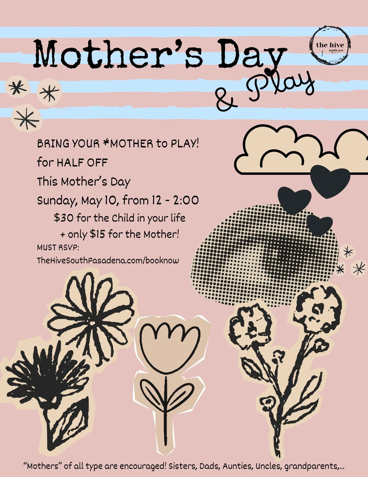 Mother's Day make and take art and craft Mother's Day Event family fun south pasadena teen tween mom celebrate honor family time the hive south pasadena gift