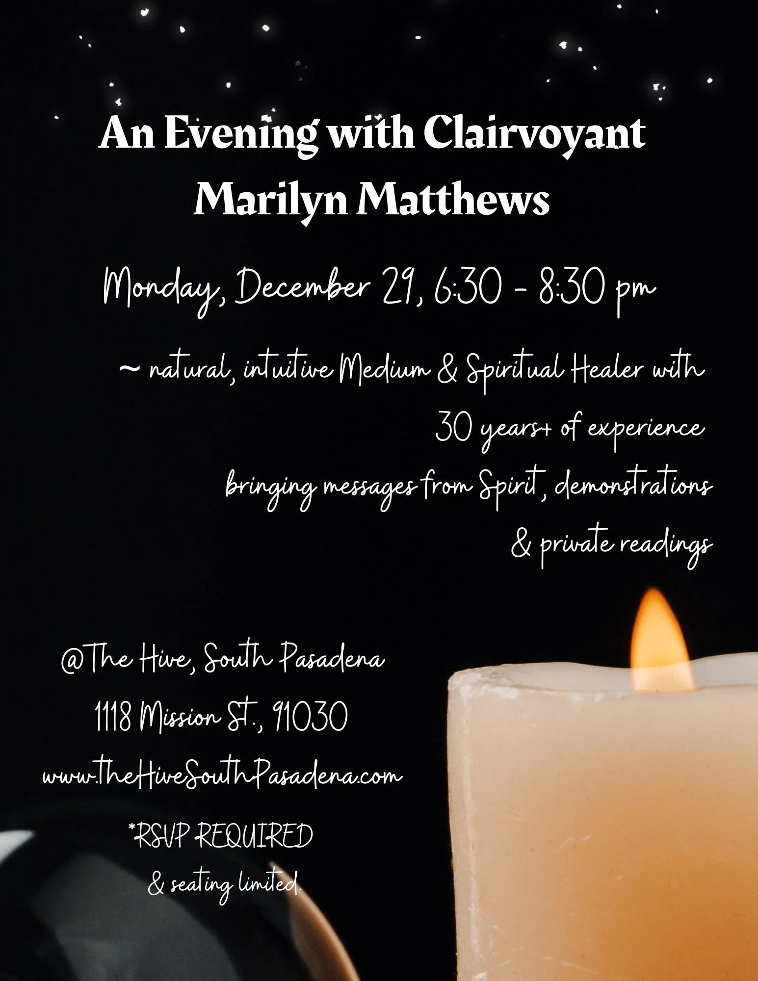 clairvoyant medium south pasadena event adult intuitive the hive south pasadena high land park pasadena