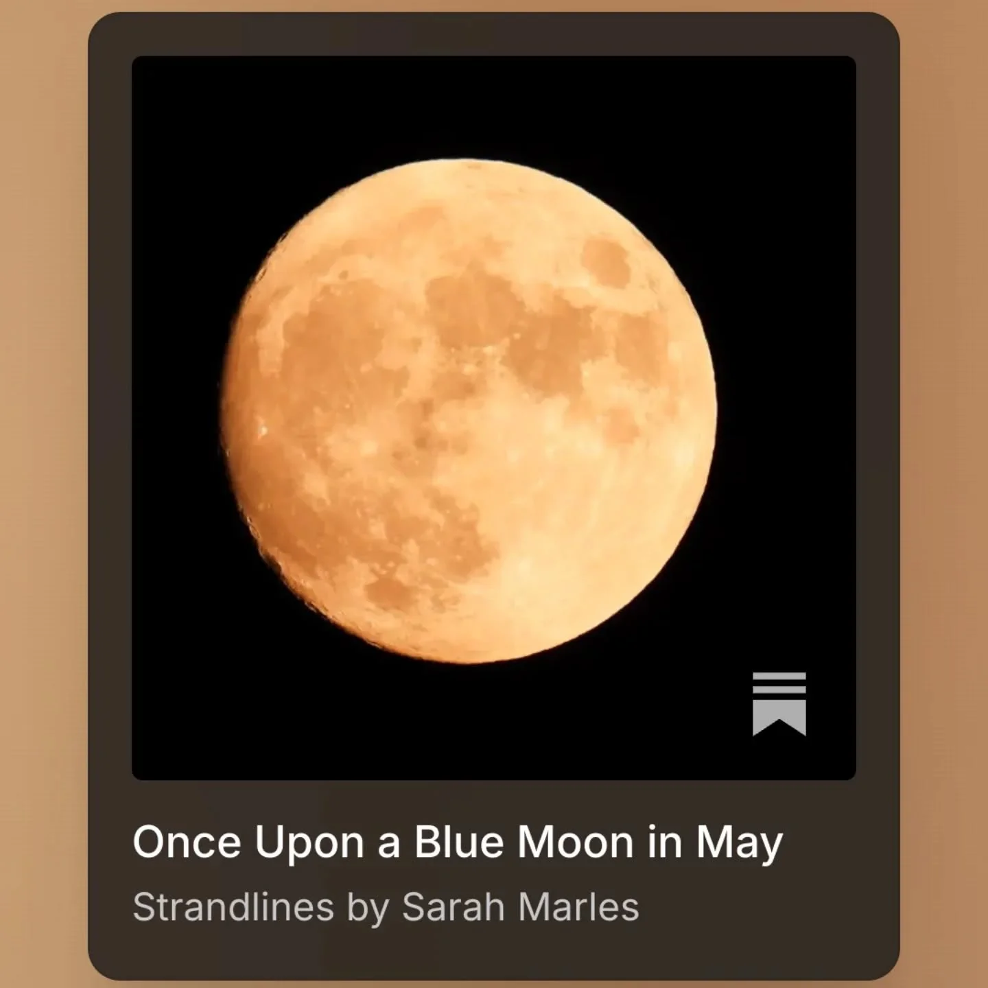 ➡️ It's the second full moon of May this evening and therefore a Blue Moon.

In this full moon edition of Strandlines, I'm shedding even more light on the amazing week I've just had.

And I don't even mention that my brother in law Andy Fussell has j