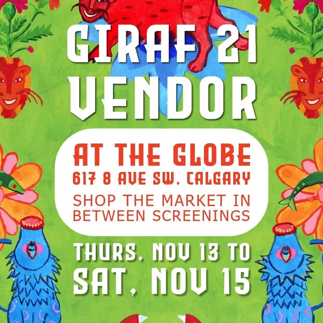 Oh, I am PUMPED for this!

See you cool cats at @quickdrawyyc 's GIRAF21 fest this weekend at the @globecinema_yyc ! I will be there, admiring all the animated works and slinging prints, stickers and some very silly crafts. You'll be able to join  in