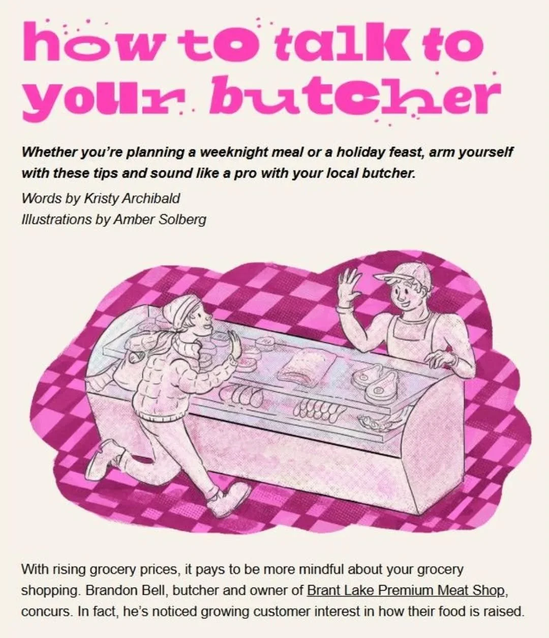 Calgary area, I think this is the best way to &quot;meat&quot; you all!

I had the immense pleasure to work on Randomly Validating last month: an @atbfinancial digital newsletter that shares thoughts and tips, gossip and gab for folks in the Calgary 