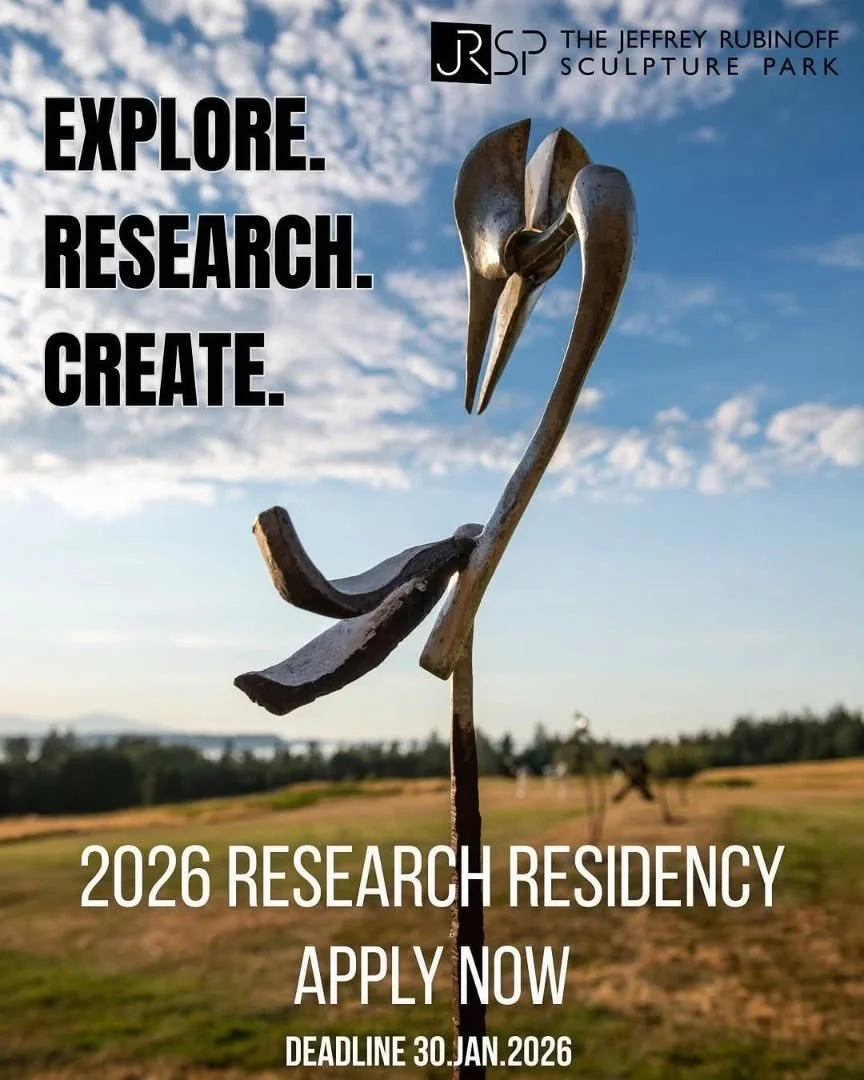 @rubinoffsculpturepark 📣 Exploratory Research Residencies &ndash; 2026 Season

The Jeffrey Rubinoff Sculpture Park is offering up to three Exploratory Research Residencies for 2026.

Residents receive 6 nights of accommodation on Hornby Island plus 