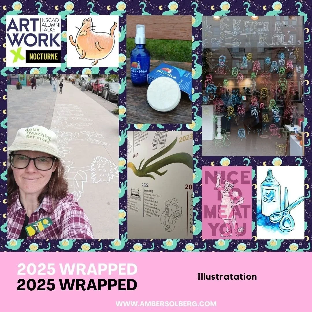 And that's a wrap on the year! 
2025 was interesting curveball: one of my most/least sucessful years (depending on how you look at it):

+++
&bull; was a featured artist for @nocturnehalifax
&bull; had my first paid speaking gig with @nscadaa
&bull; 