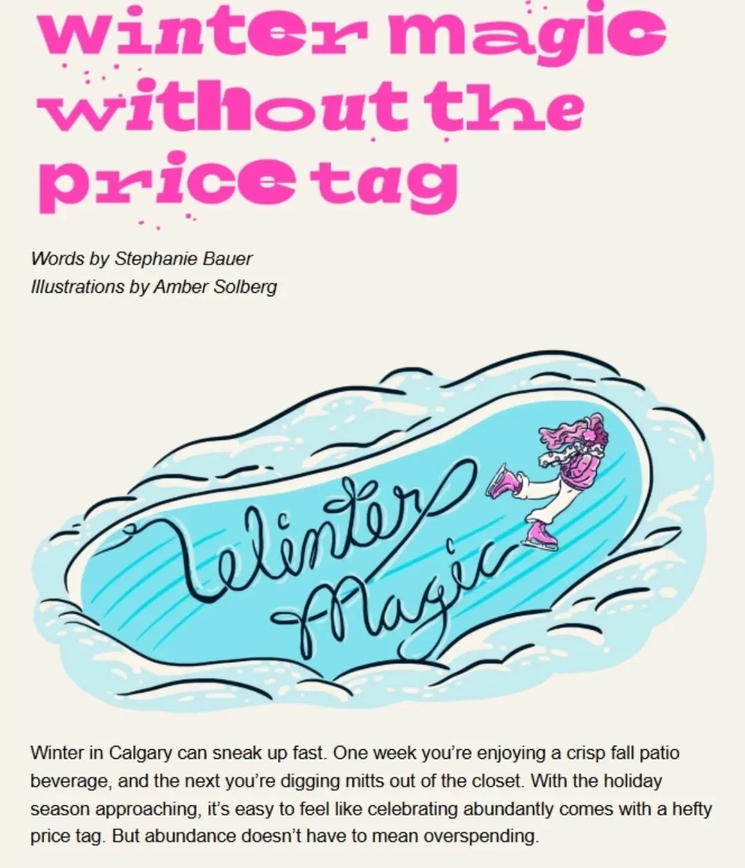 Snow's on the ground, so I'm still ok to post this!

The second issue of Randomly Validating newsletter from @atbfinancial came out in Dec, with lots of lovely holiday tidbits and read-bits for ya (and while I'm behind on posting about it, much like 