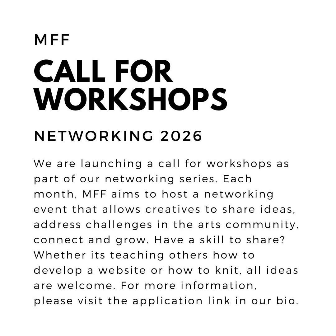 @monamie_frankie EN:

Thank you for your interest in collaborating with MFF! This year, we are aiming to host one Networking Event per month that focuses on creativity, connection, and community.
.
We are looking for skill shares,s including workshop