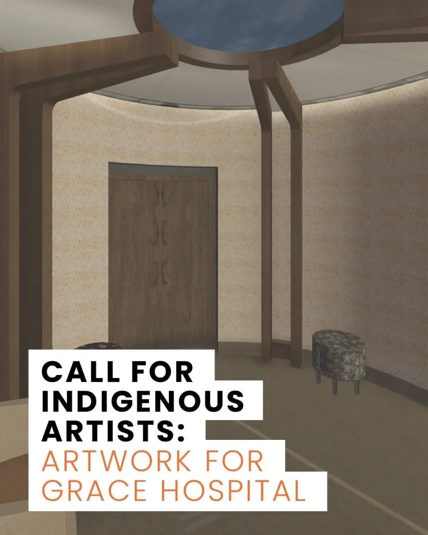 @ft3architecture #ArtistCallOut for #IndigenousArtists

ft3 &amp; @GraceHospitalFoundation seek to commission two new or existing pieces of artwork for the Indigenous Cultural Room at the @GraceHospital. This space allows Indigenous patients to pract