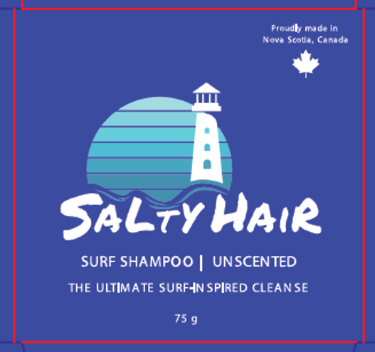 Package layout design for Salty Hair products (4 designs in total)