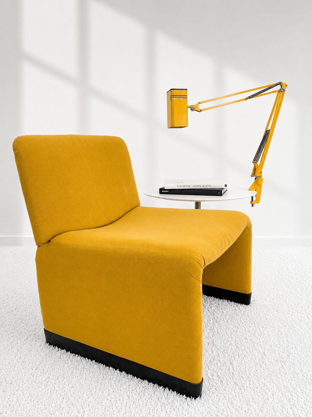 Sillón italiano años 70. Estilo Alky de Giancarlo Piretti. Monda Lironda Vintage