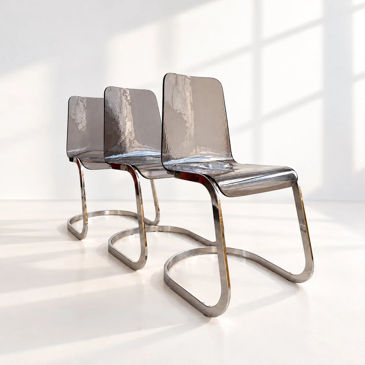 Sillas cantilever Roche Bobois. Años 70