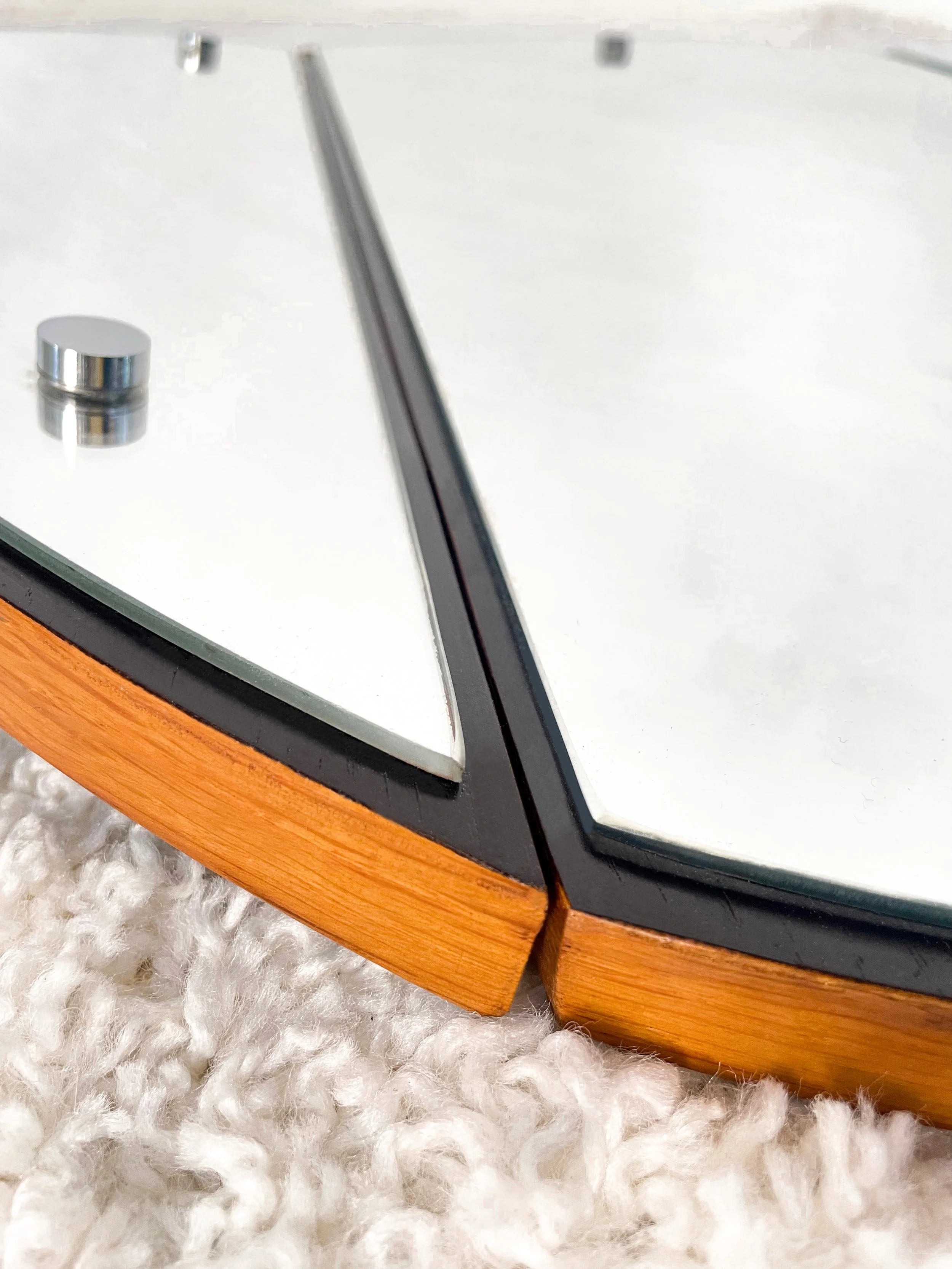 Espejo tríptico Mid-Century. Monda Lironda Vintage