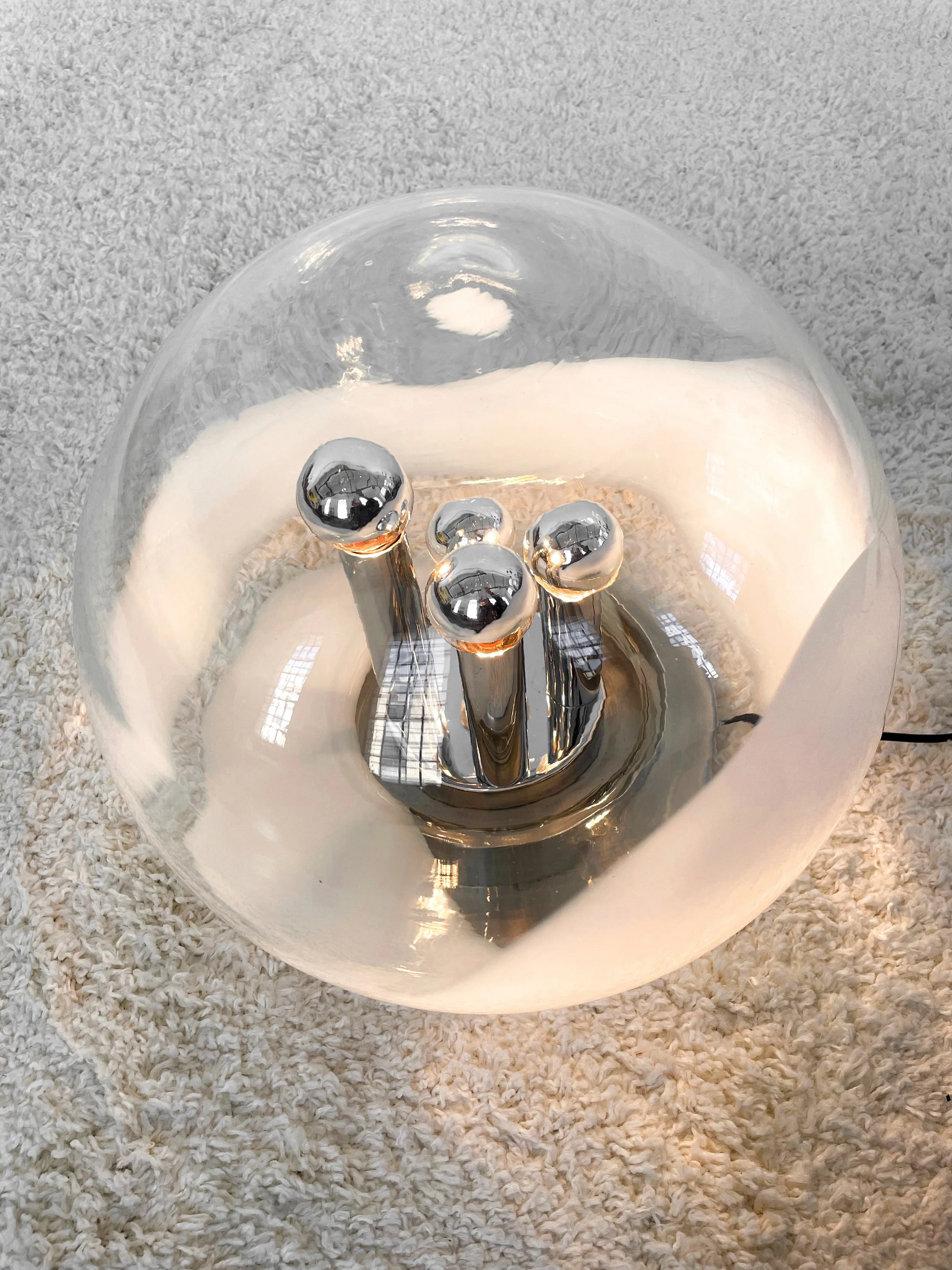 Lámpara de mesa "Big Ball". Space Age, 70s. Monda Lironda Vintage