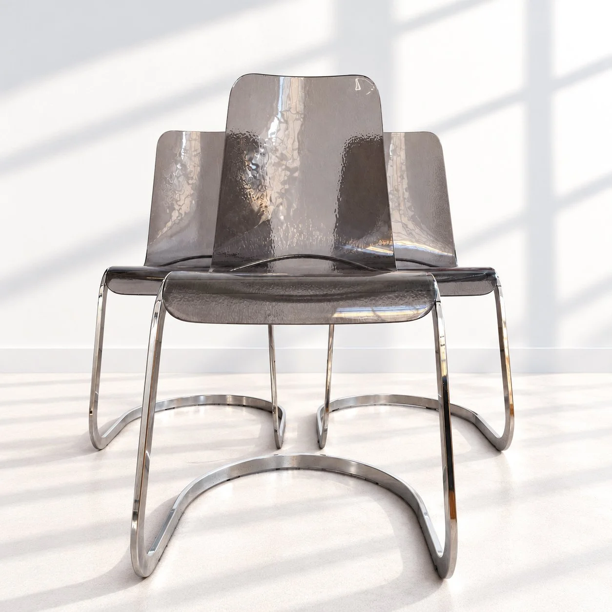 Sillas cantilever Roche Bobois. Años 70