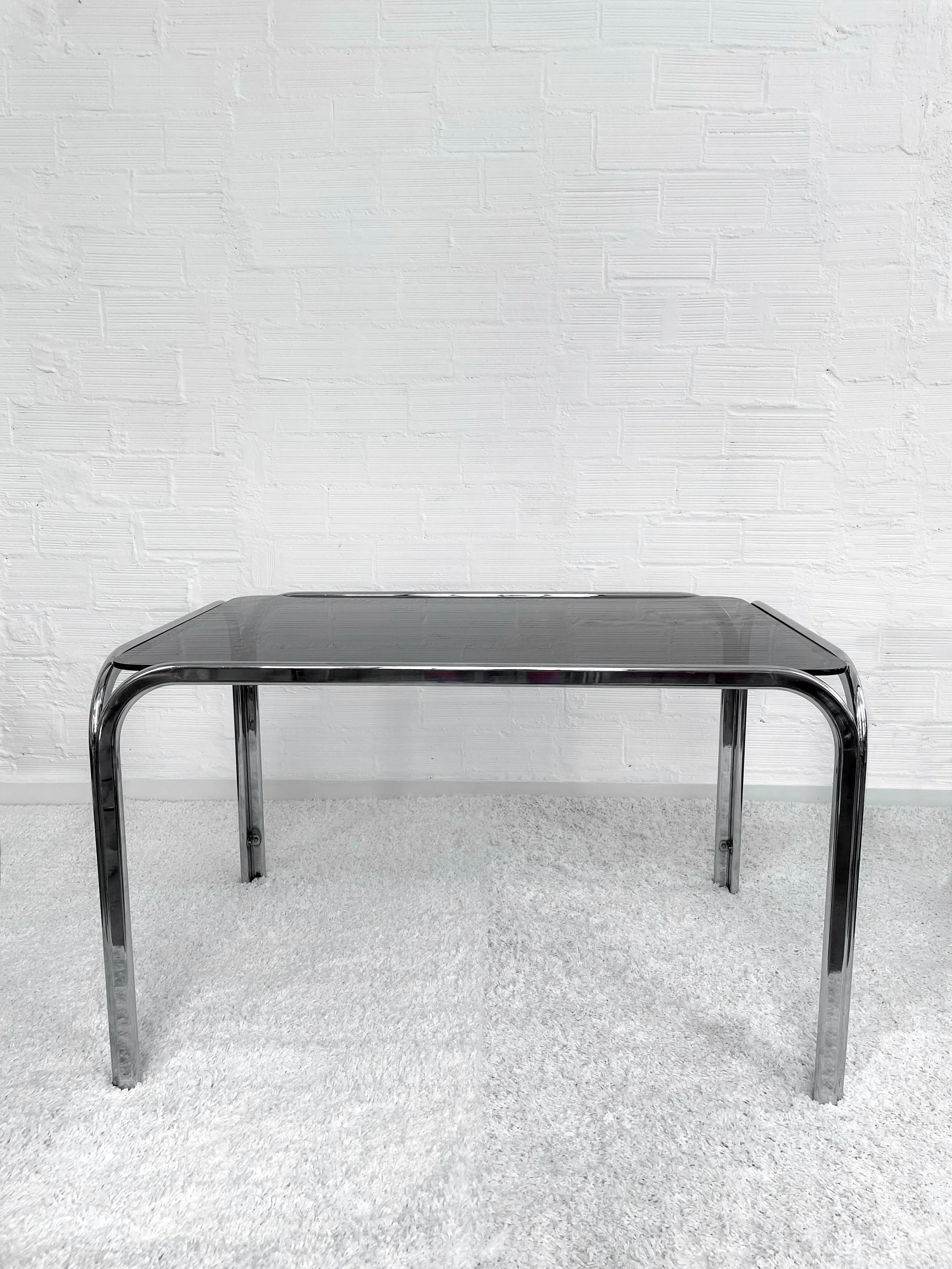 Mesa vintage de cristal de Soto. Spain. 60s. Monda Lironda Vintage