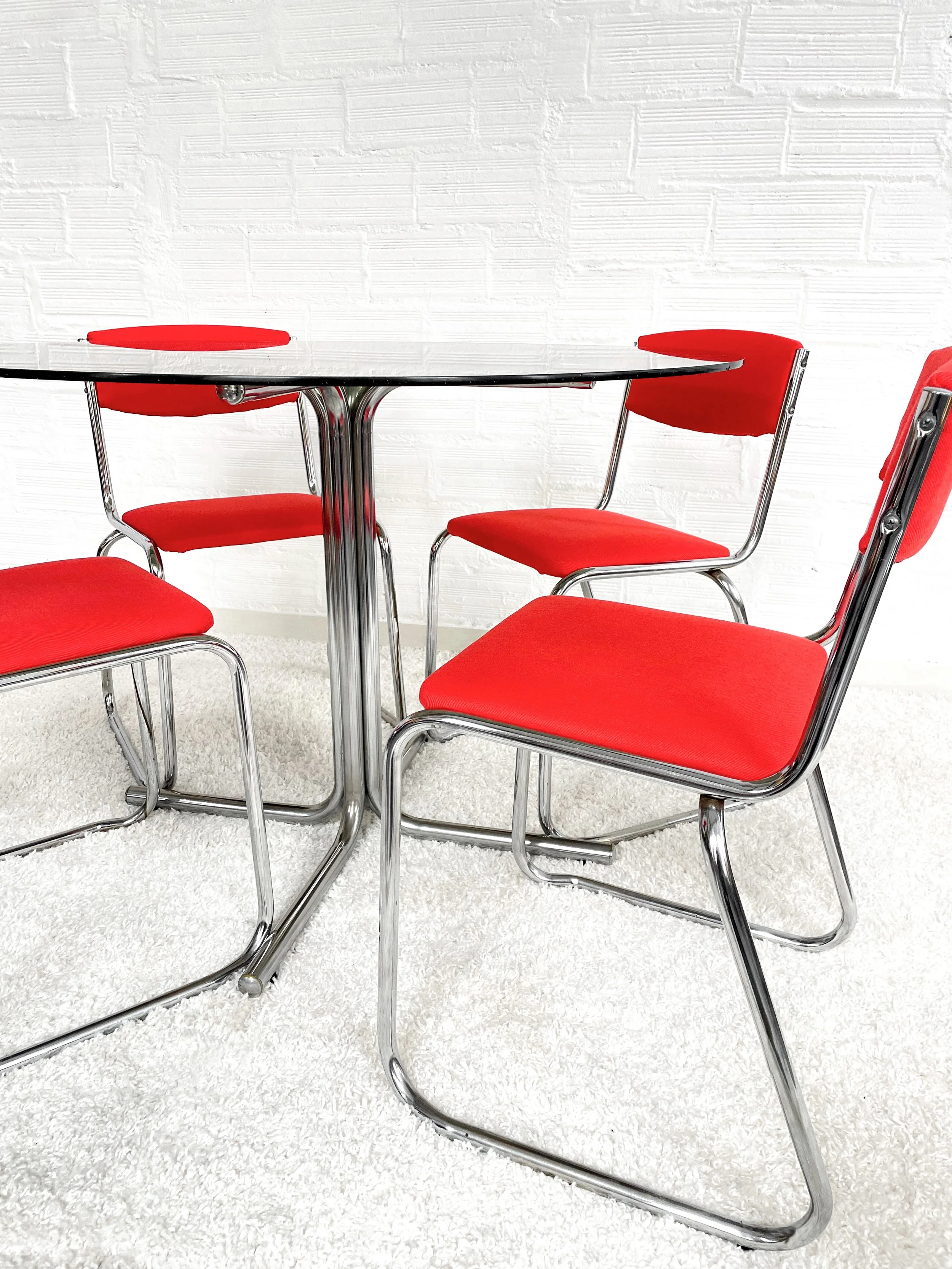 Silla comedor tubular. Estilo Bauhaus. 70s. Monda Lironda Vintage