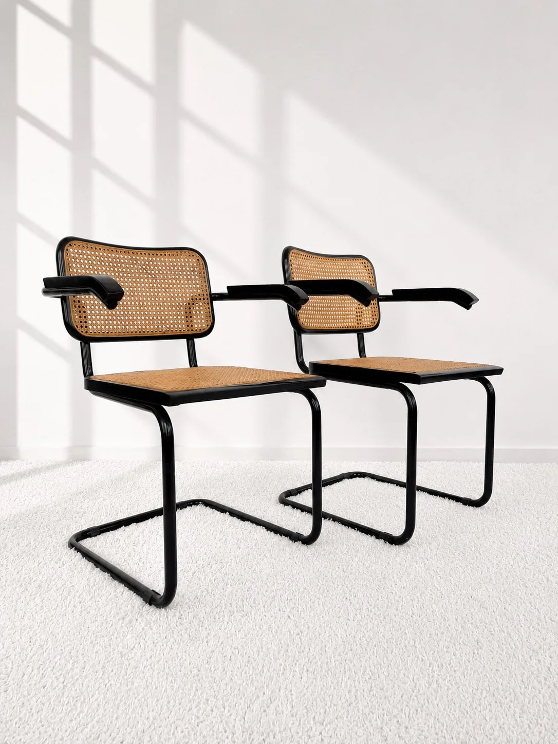 Silla Cesca B64. Estructura lacada en negro. Italia. 90s. Monda Lironda Vintage