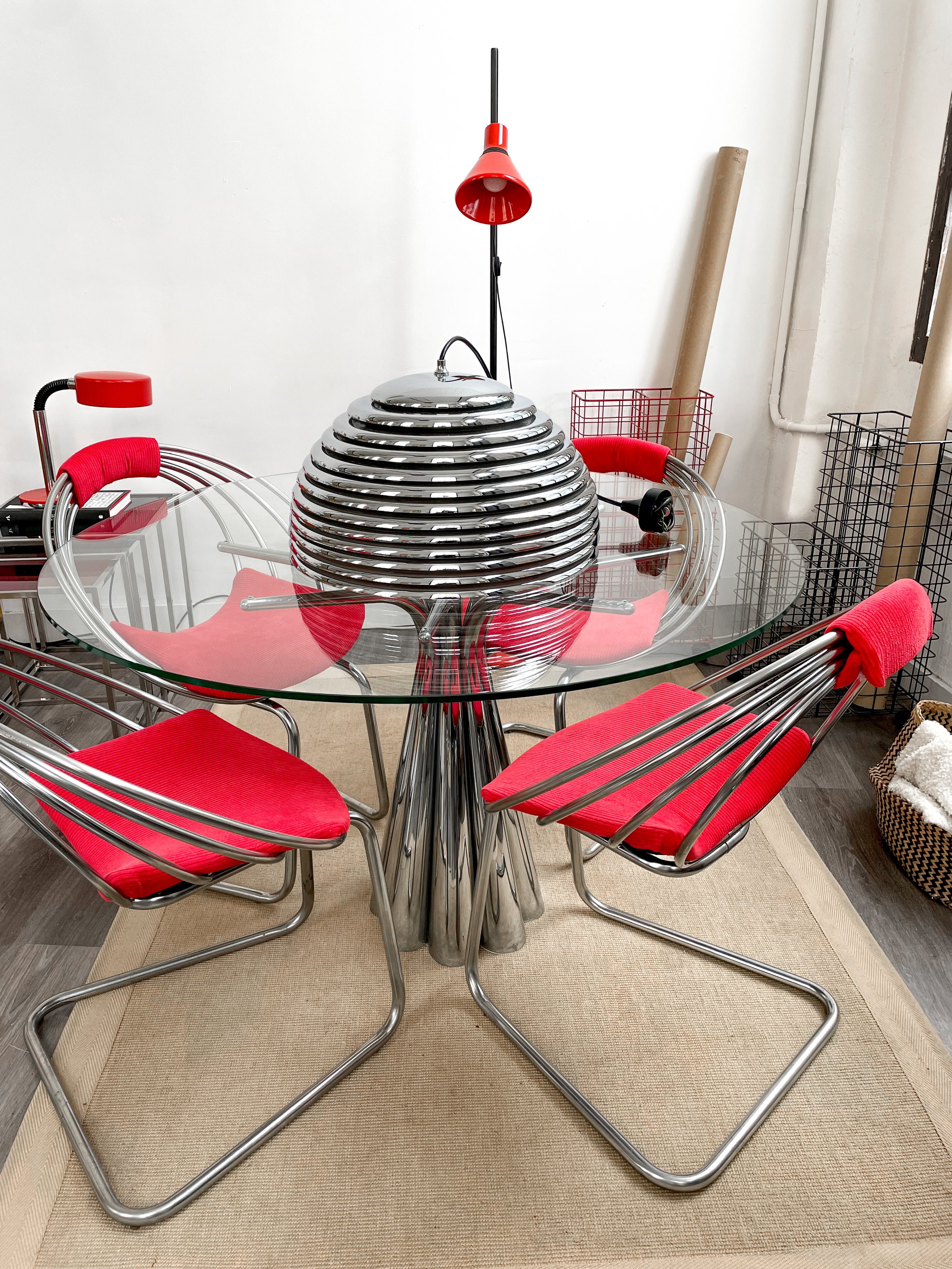 Silla Space age estilo Gastone Rinaldi. 60s. Monda Lironda Vintage