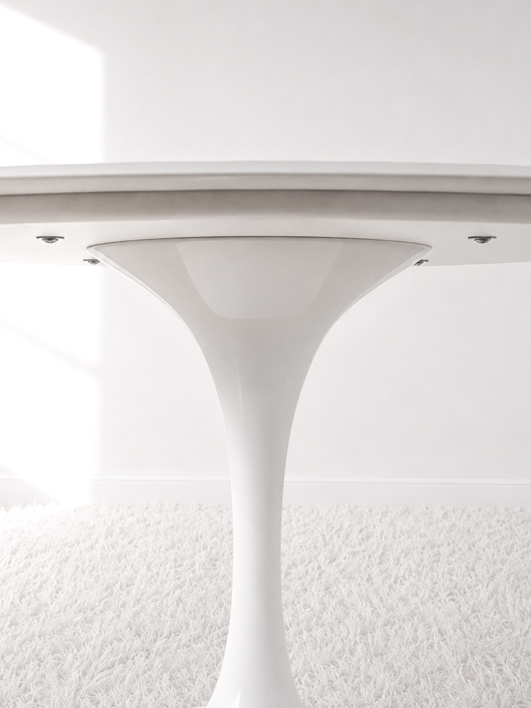 Mesa de comedor ovalada tipo Tulip, 200 cm. Monda Lironda Vintage