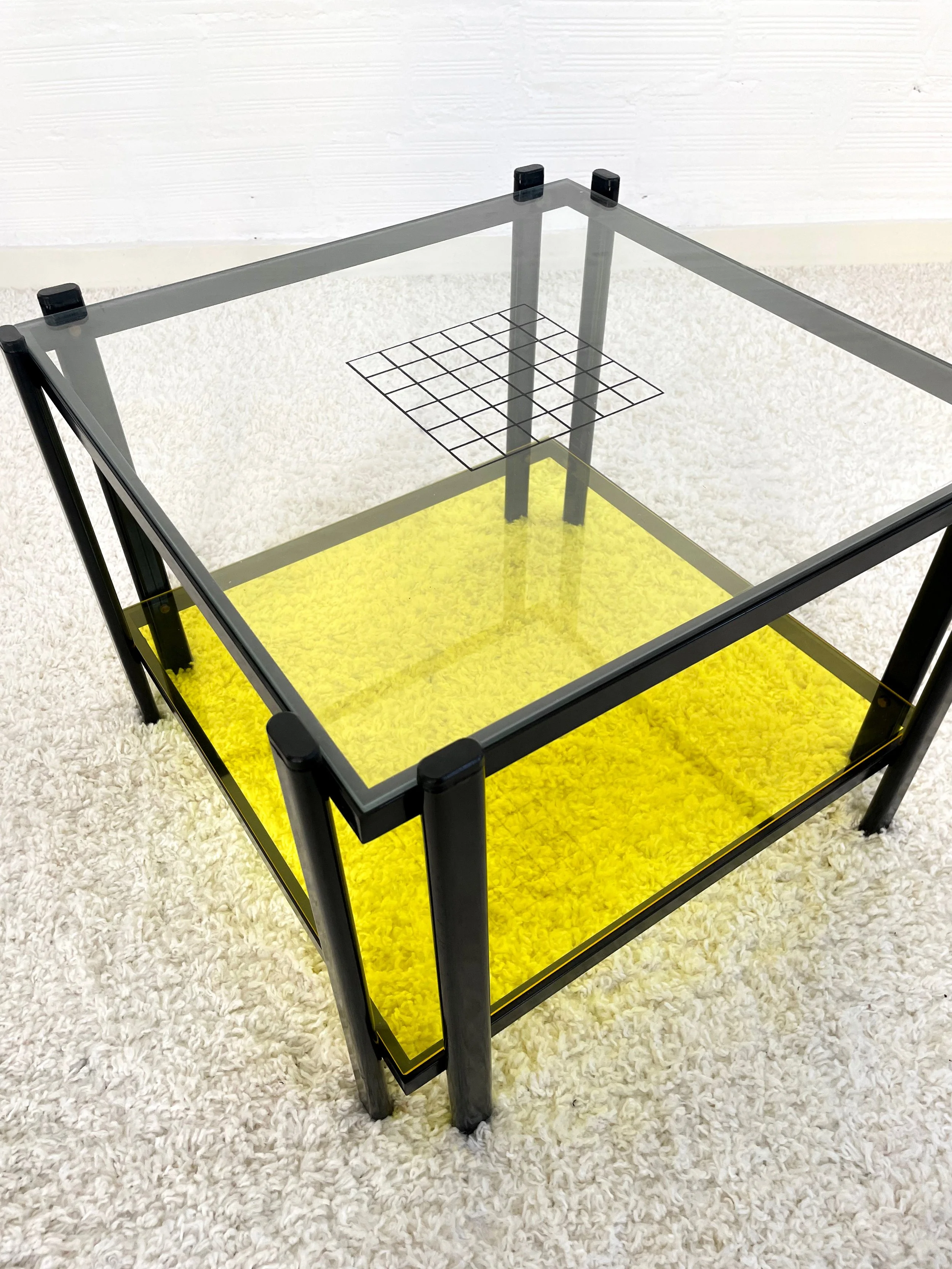 Mesa centro postmoderna. 80s. Monda Lironda Vintage