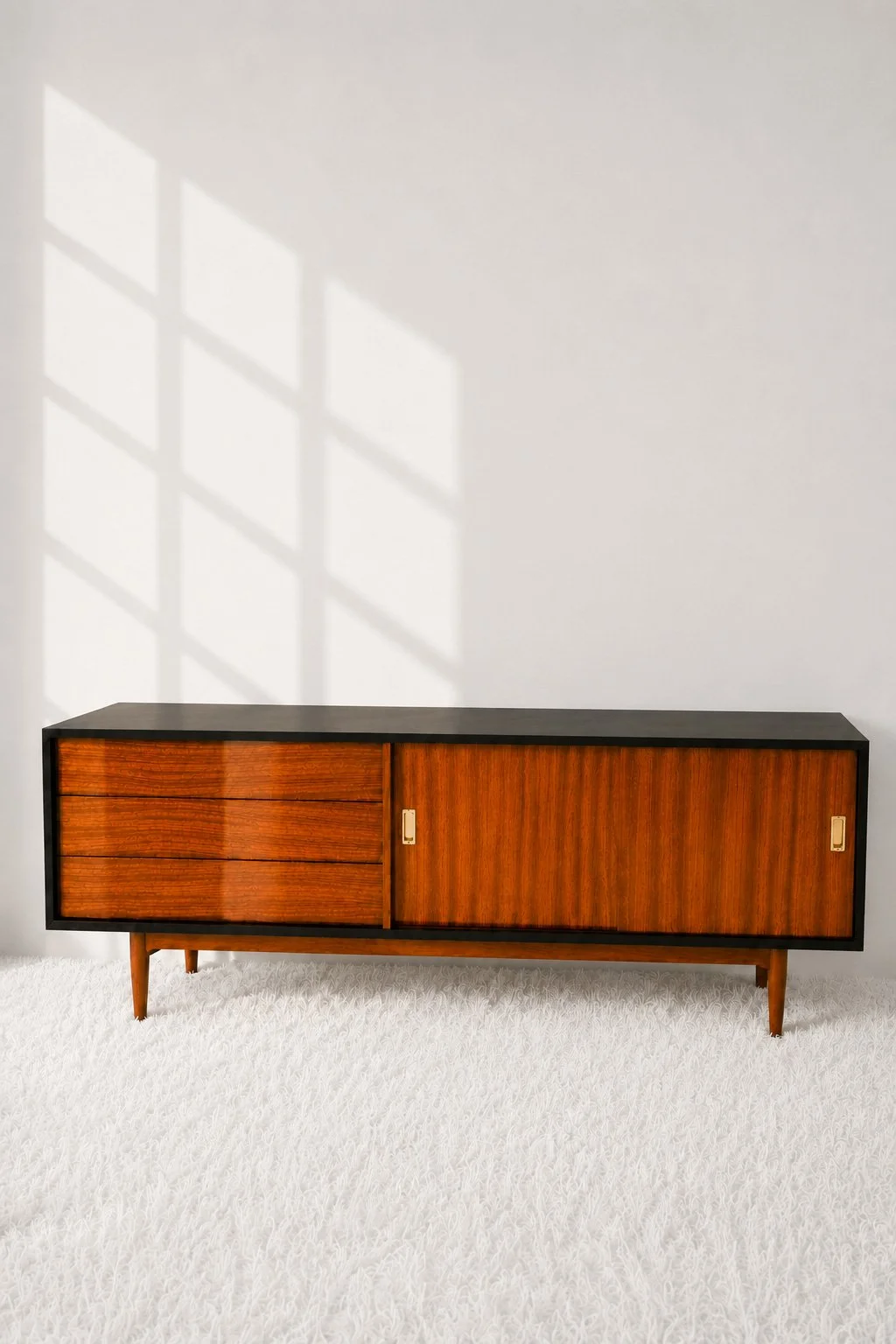 Aparador Mid-Century chapado en palisandro. Monda Lironda Vintage