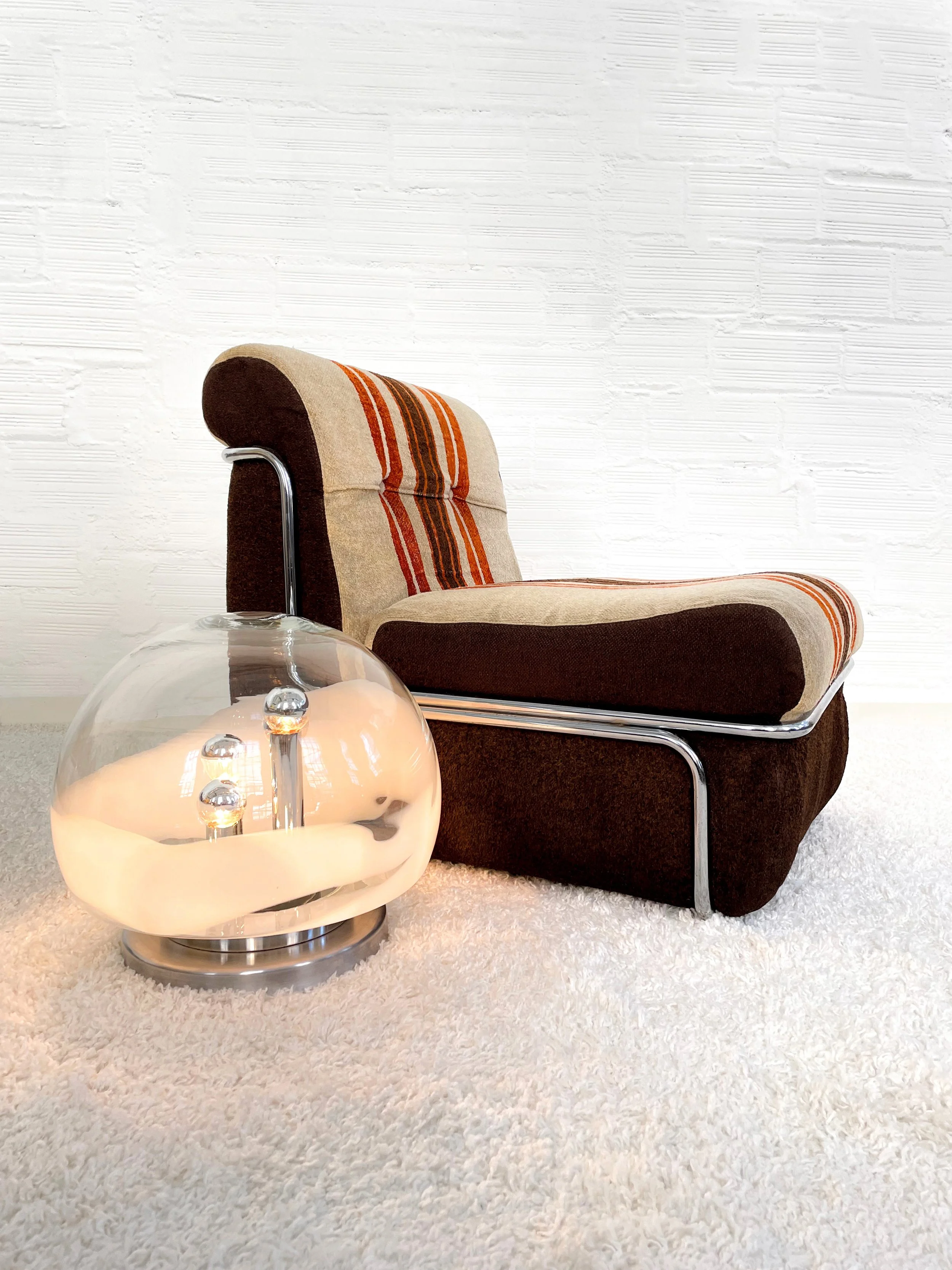 Lámpara de mesa "Big Ball". Space Age, 70s. Monda Lironda Vintage