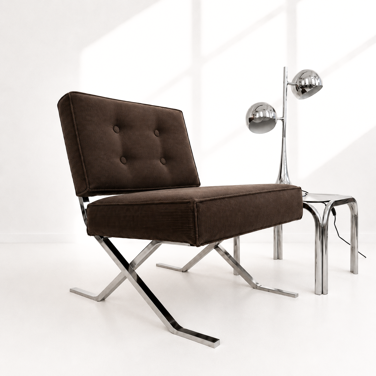 Sillón modular cromado. Monda Lironda Vntage