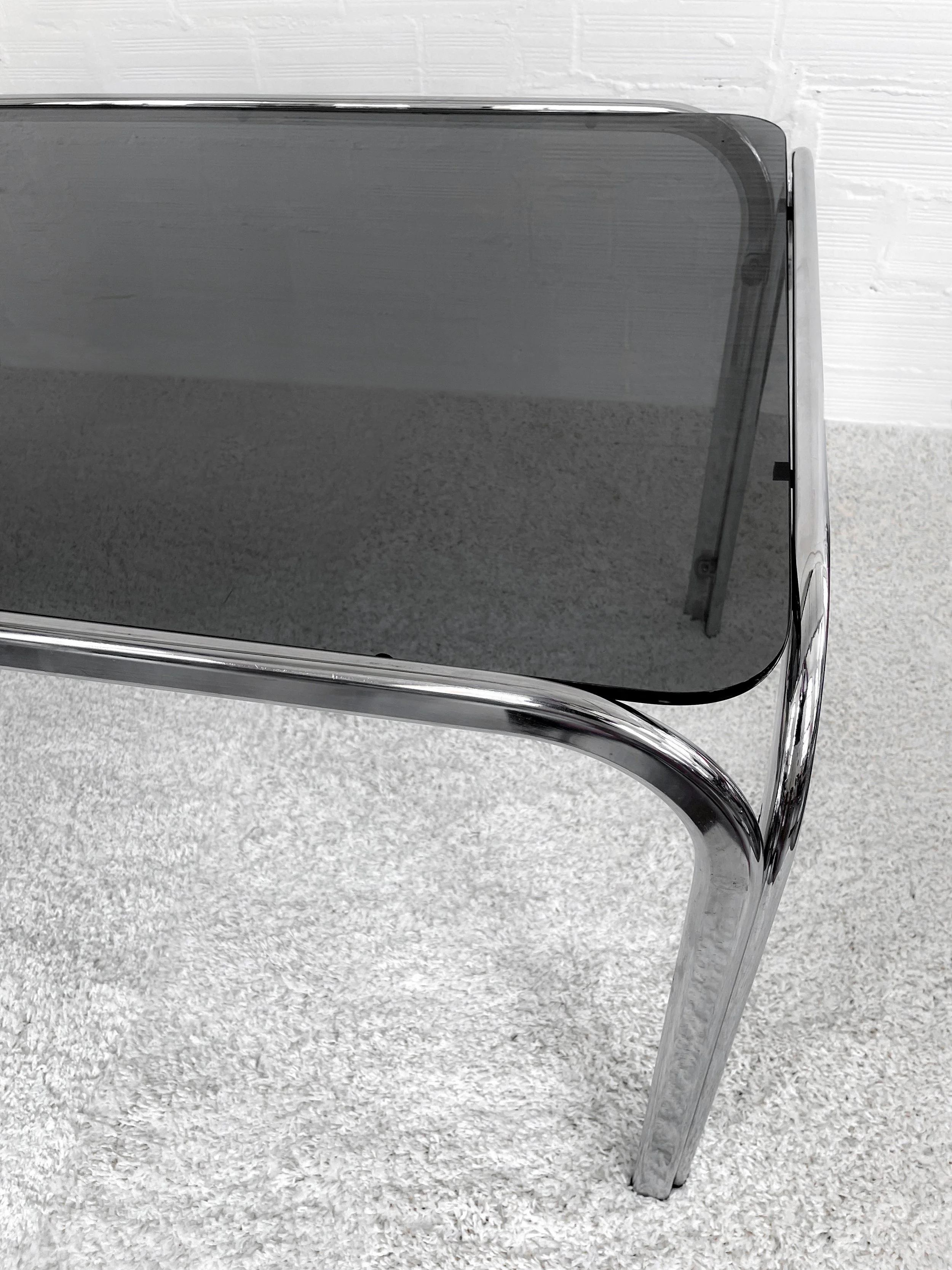 Mesa vintage de cristal de Soto. Spain. 60s. Monda Lironda Vintage