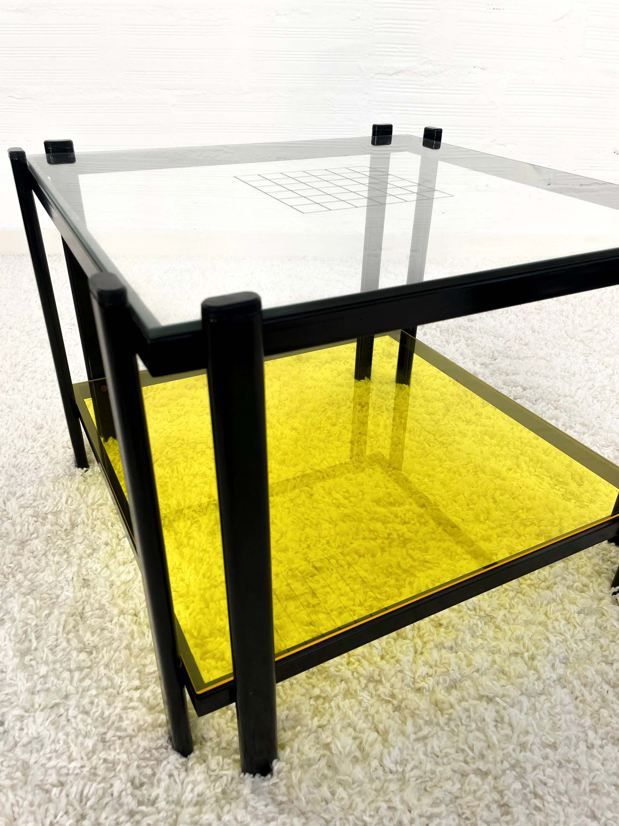 Mesa centro postmoderna. 80s. Monda Lironda Vintage