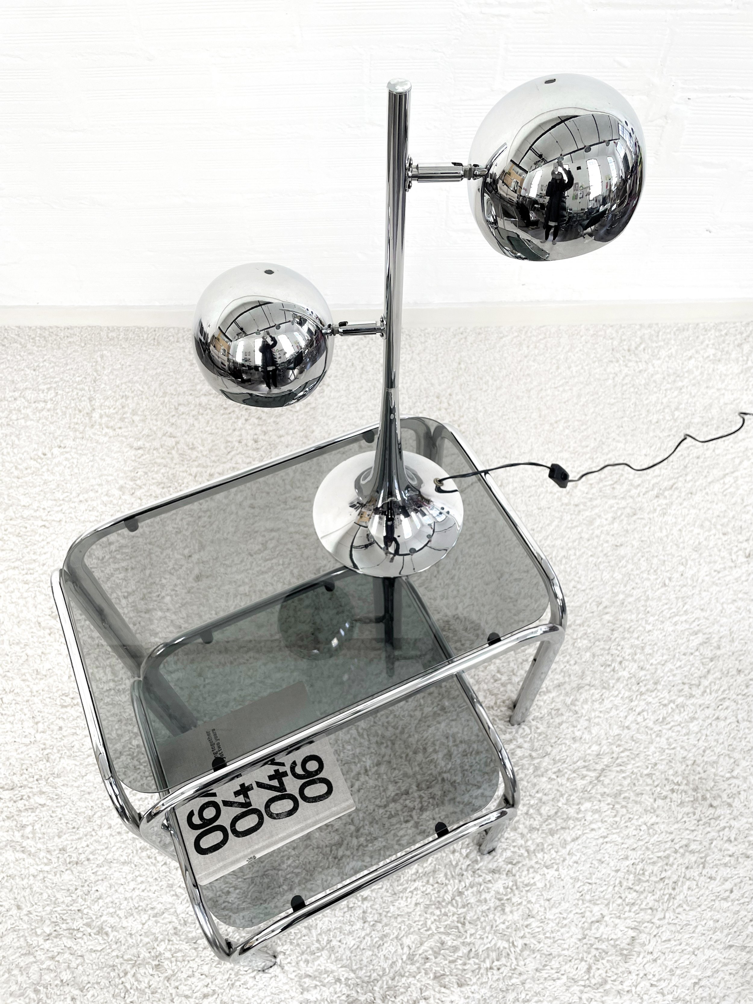 Lámpara sobremesa Eyeball. Italia 70's. Monda Lironda Vintage