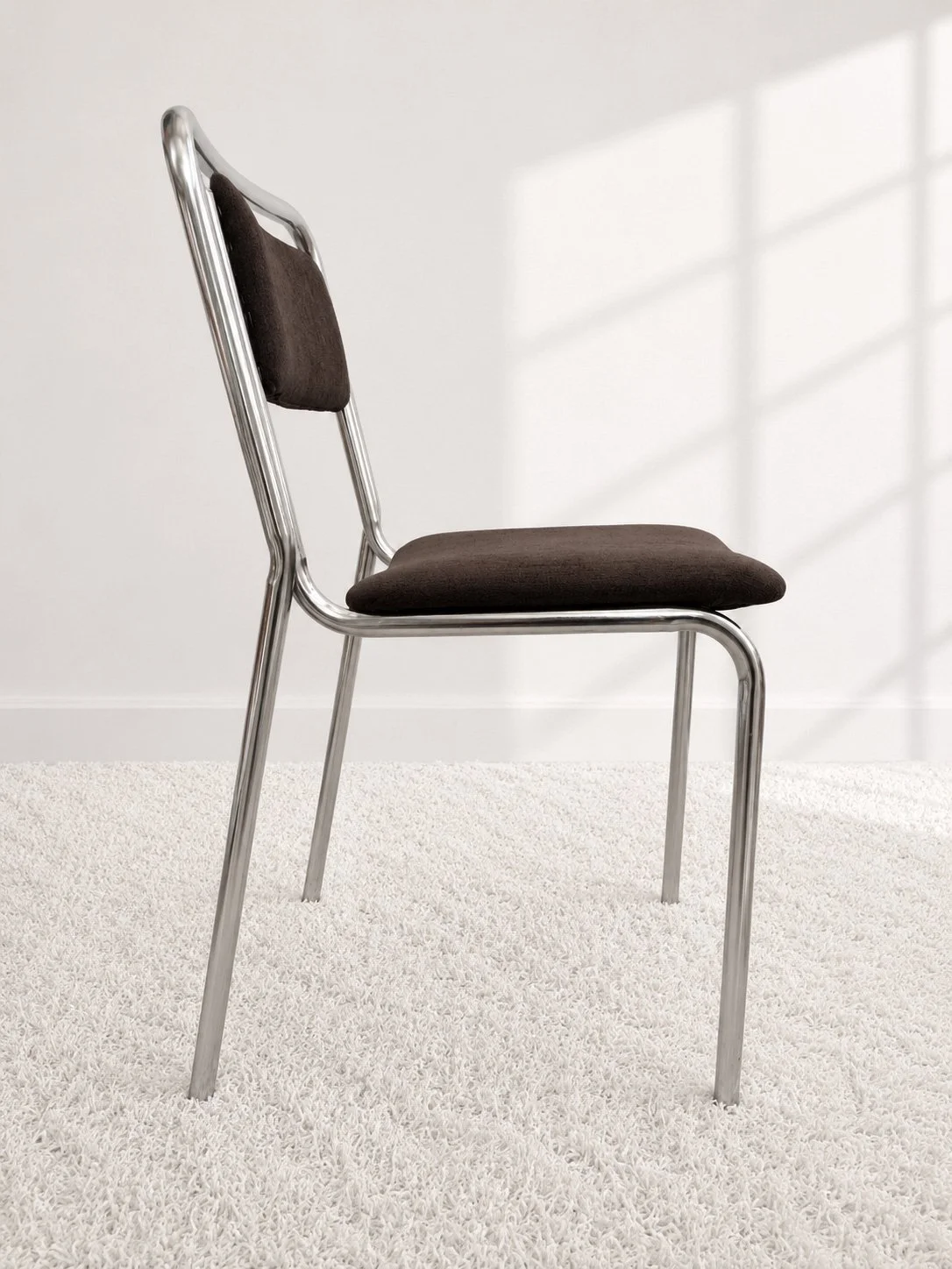 Sillas bauhaus cromadas. Tapizado chenilla. 70s. Monda Lironda Vintage
