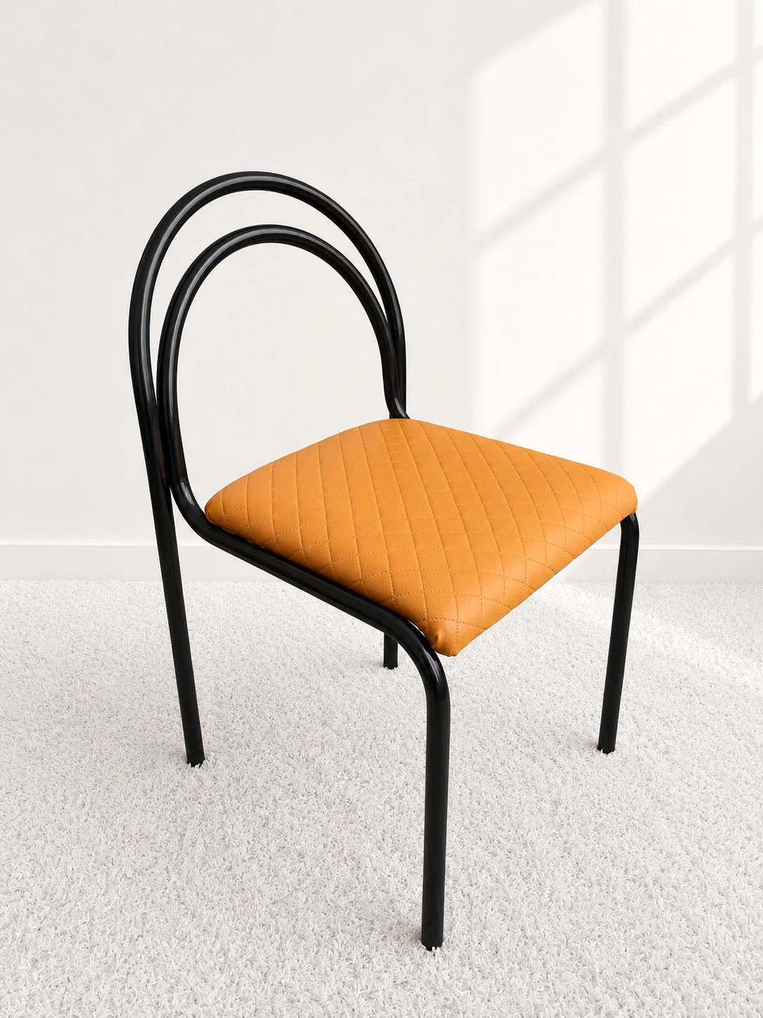 Silla tubular lacada. Europa años 80. Monda Lironda Vintage