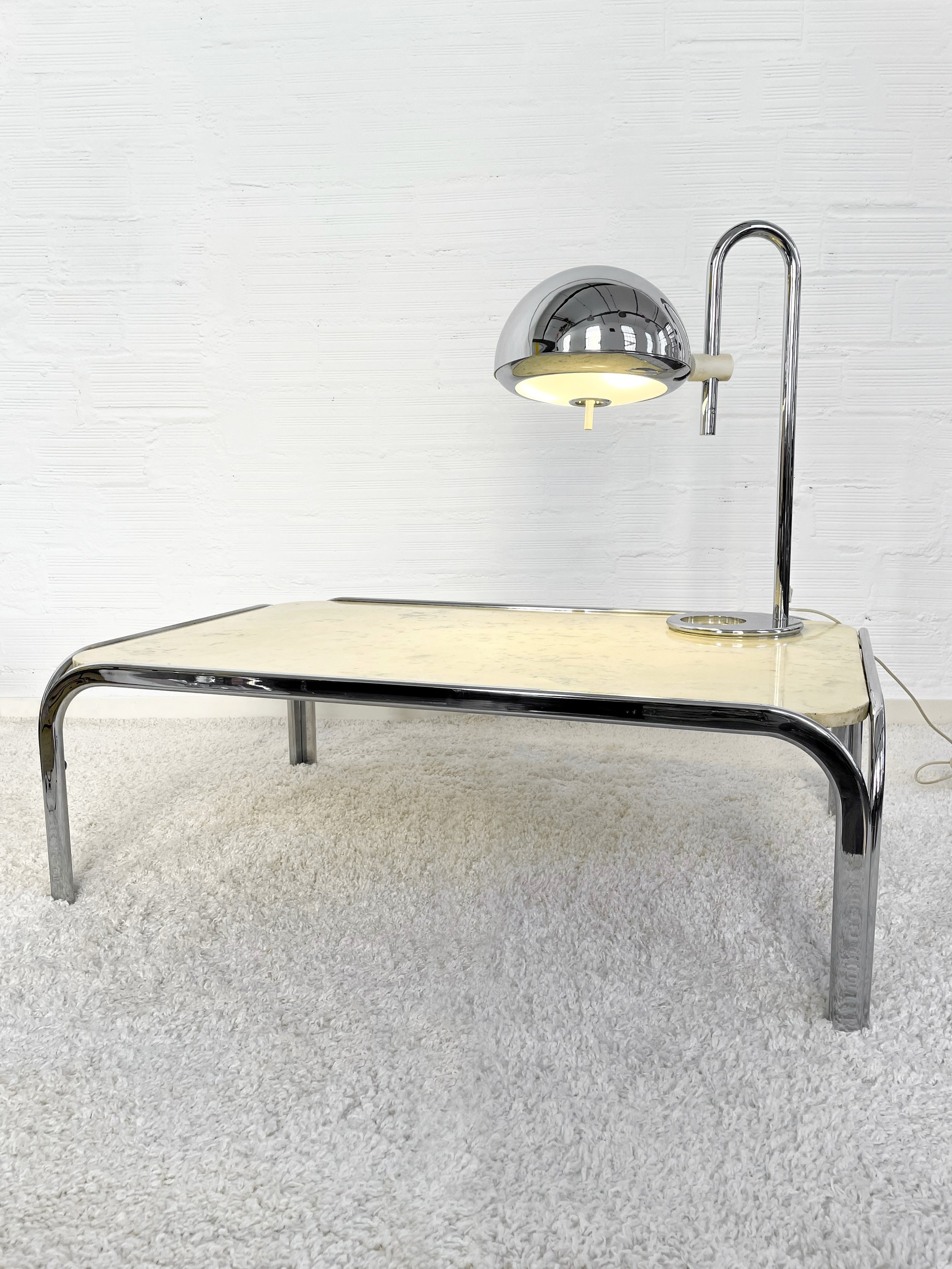 Mesa de centro mármol. Vintage 70s. Monda Lironda Vintage