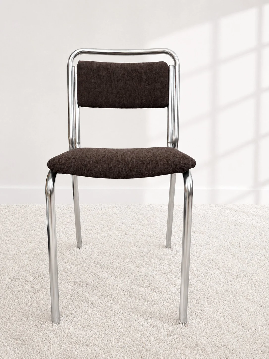 Sillas bauhaus cromadas. Tapizado chenilla. 70s. Monda Lironda Vintage