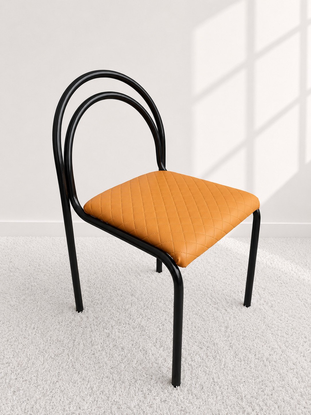 Silla tubular lacada. Europa años 80. Monda Lironda Vintage