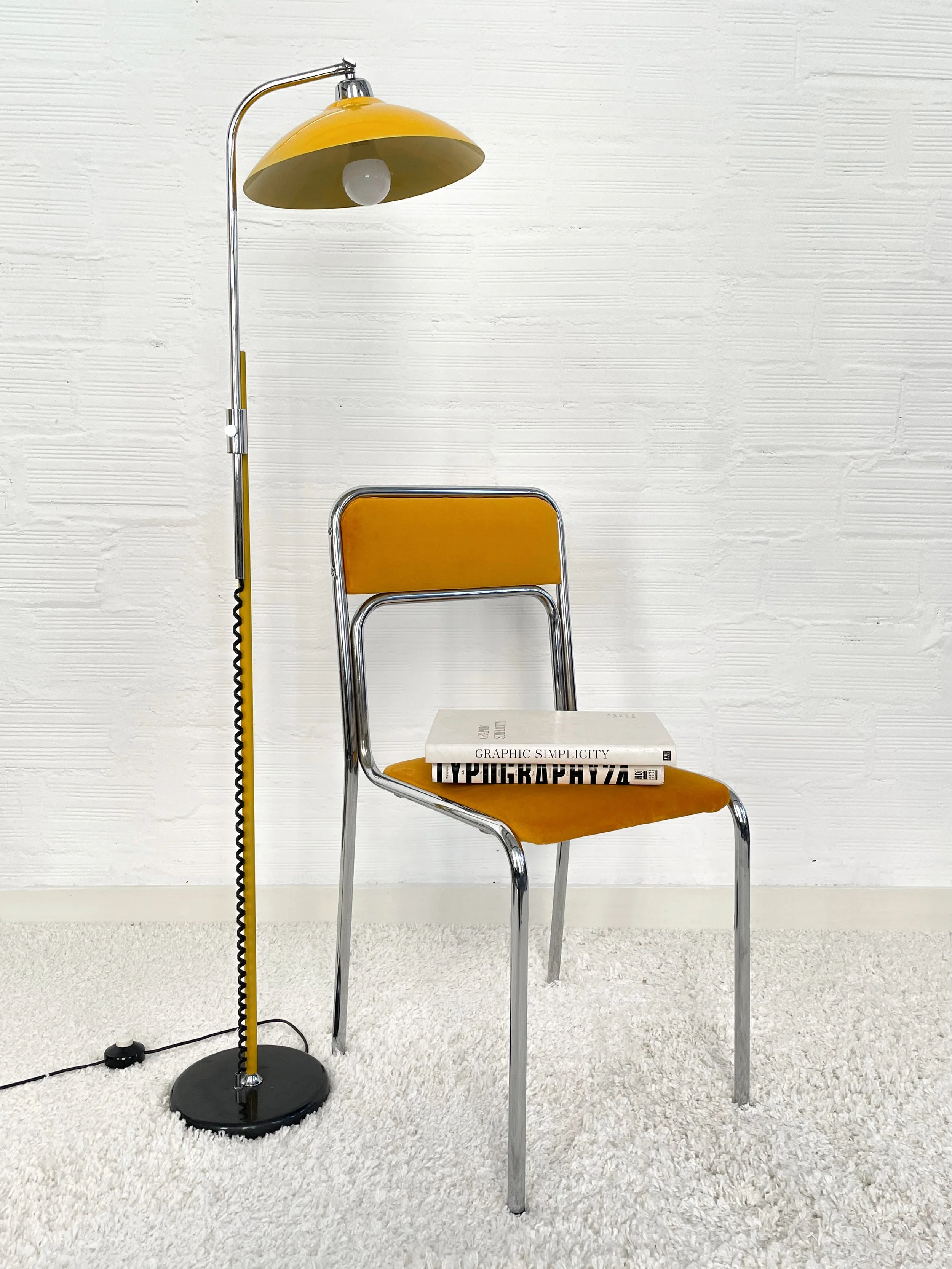 Lámpara de pie estilo Kurt Versen. 60s. Monda Lironda Vintage