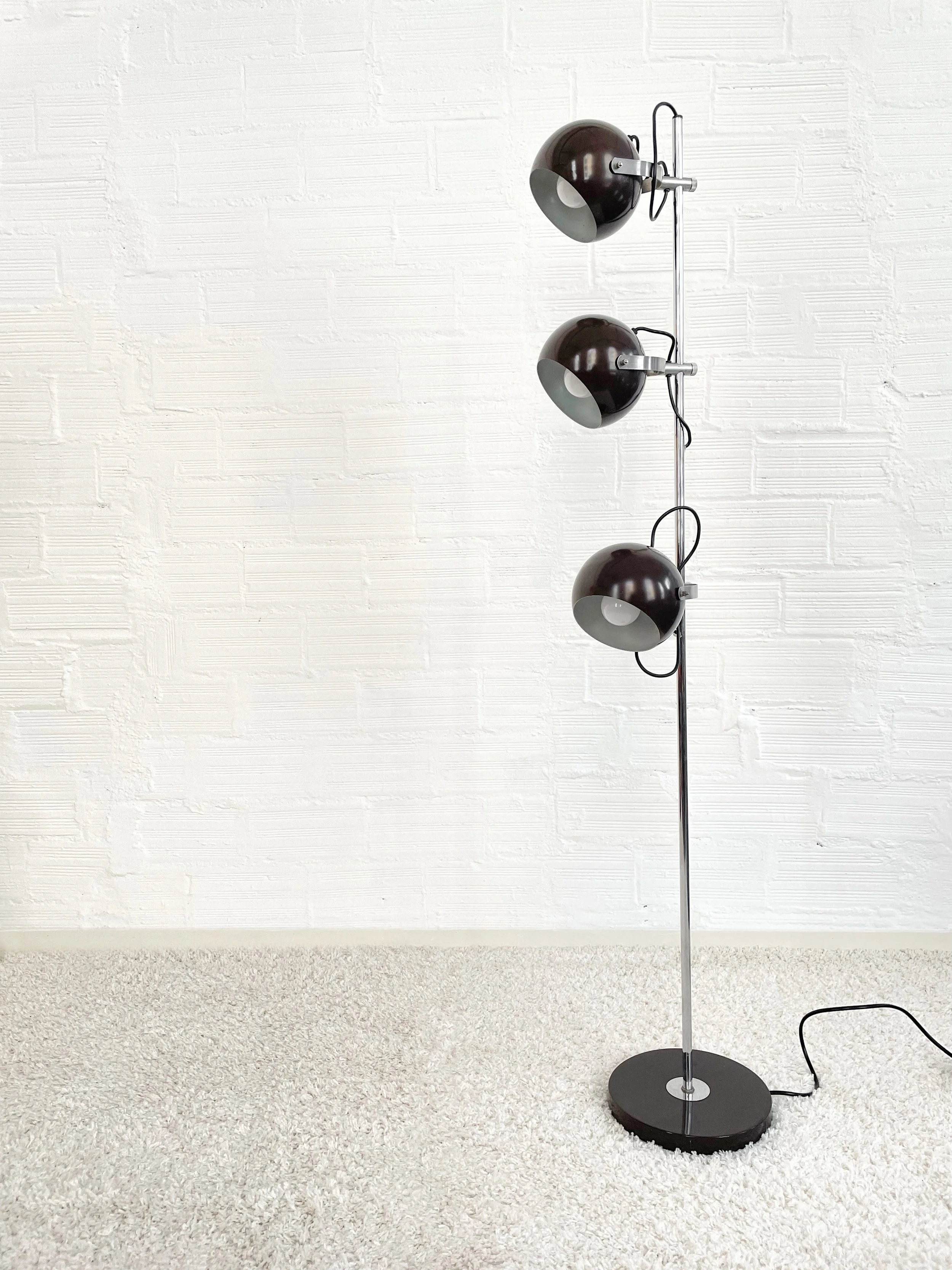 Lámpara de pie Eyeball años 60. Monda Lironda Vintage