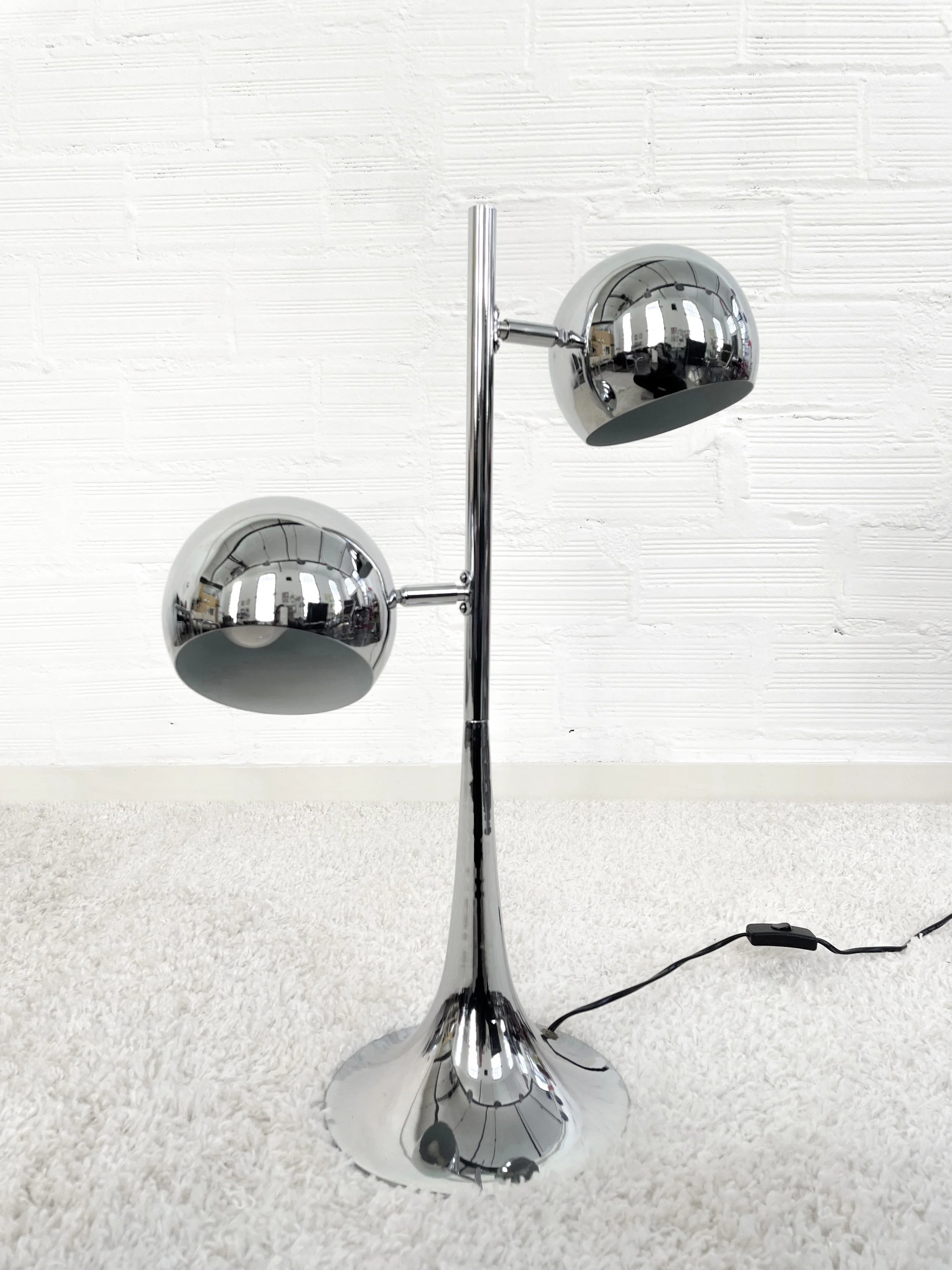 Lámpara sobremesa Eyeball. Italia 70's. Monda Lironda Vintage