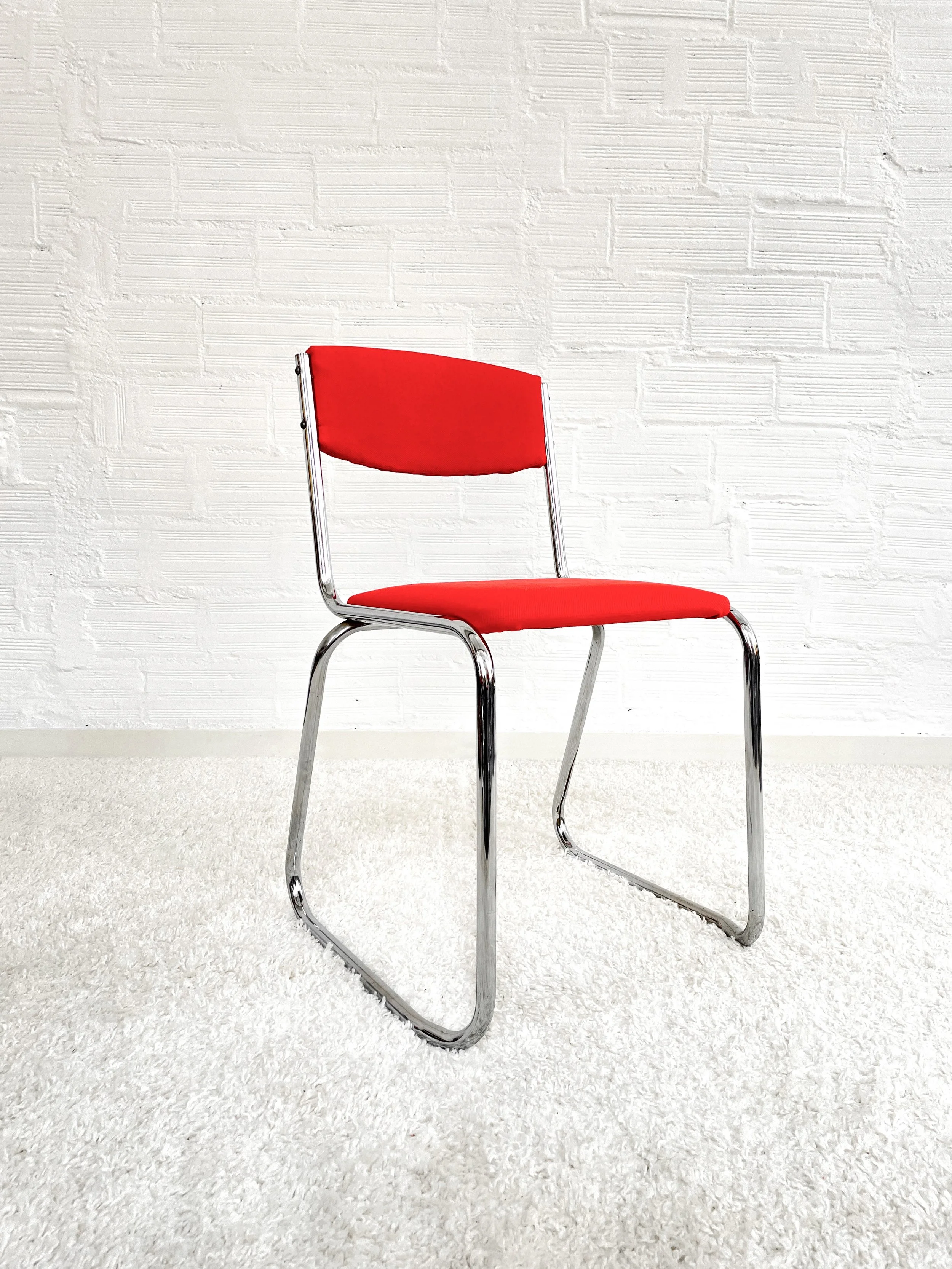 Silla comedor tubular. Estilo Bauhaus. 70s. Monda Lironda Vintage