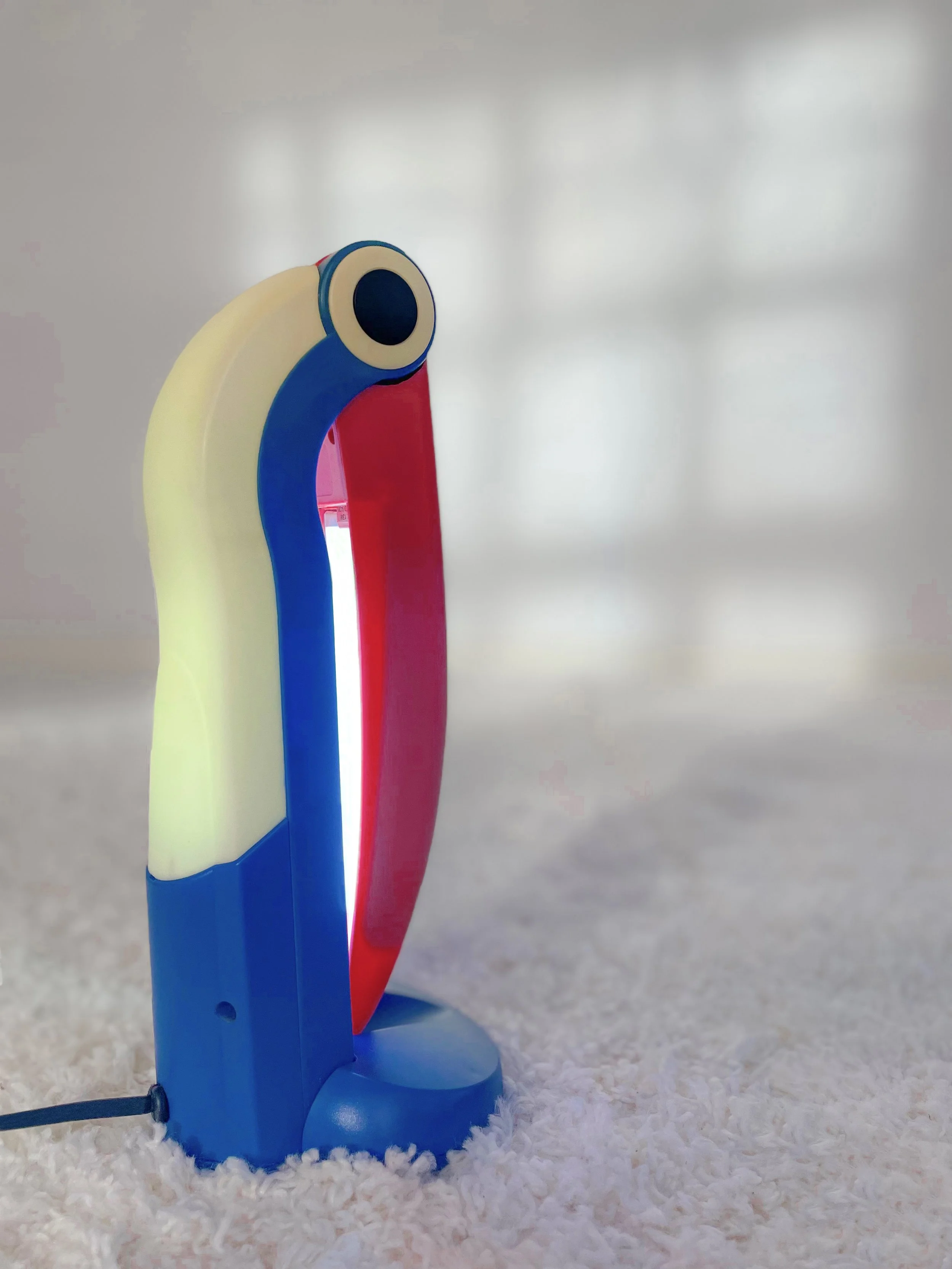 Lámpara de sobremesa Tucán. H.T. Huang. 80s. Monda Lironda Vintage