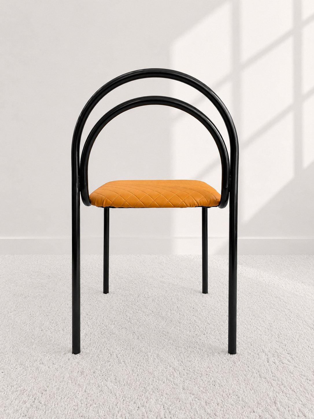 Silla tubular lacada. Europa años 80. Monda Lironda Vintage