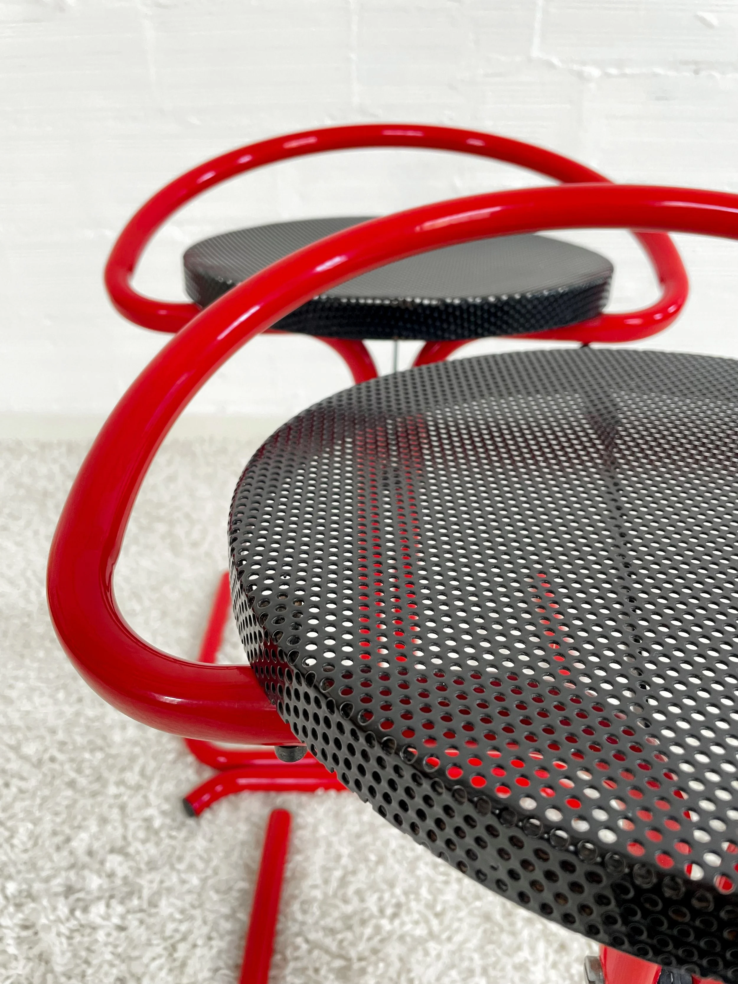 Taburetes postmodernos 80s. Monda Lironda Vintage