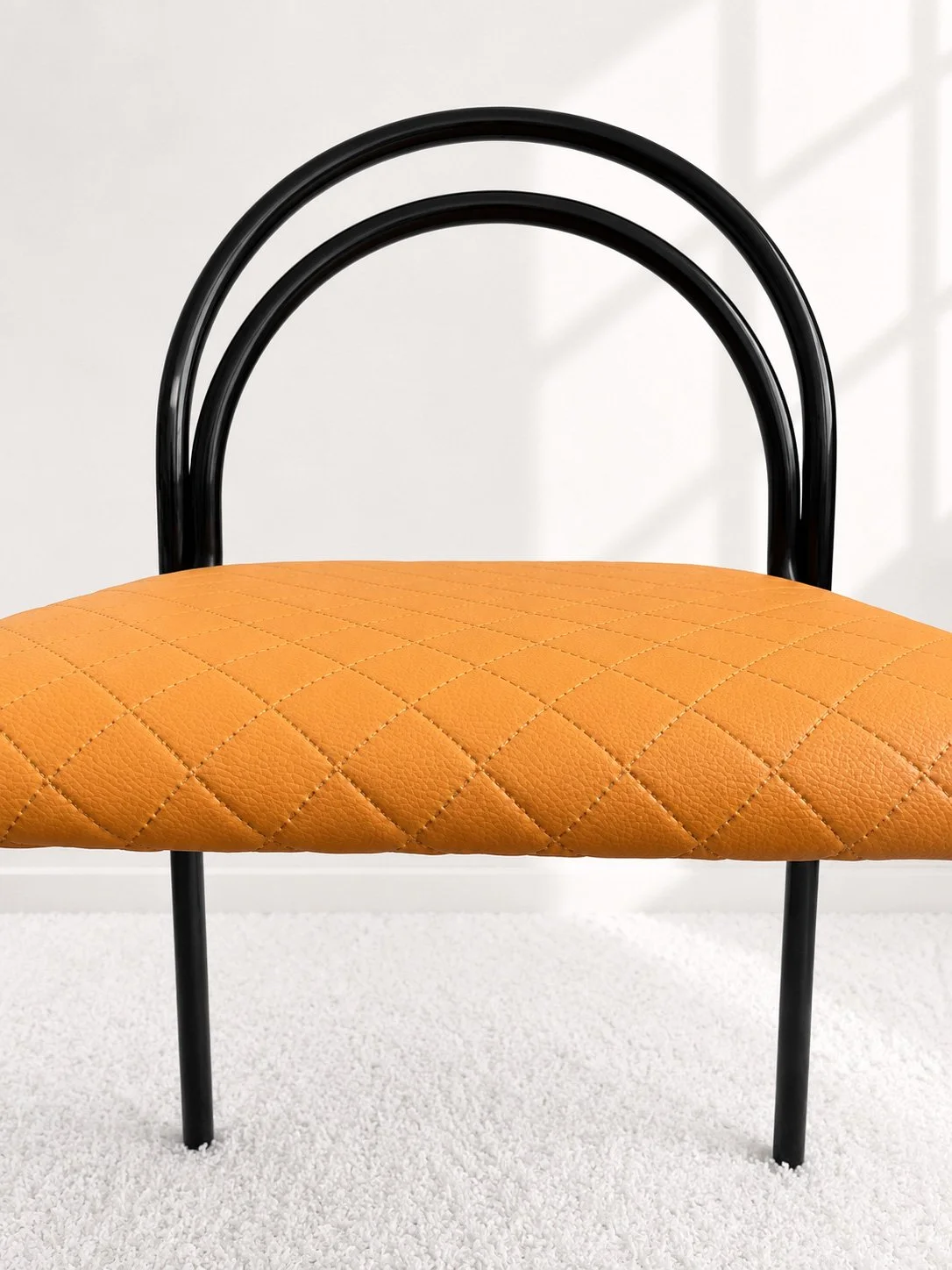 Silla tubular lacada. Europa años 80. Monda Lironda Vintage