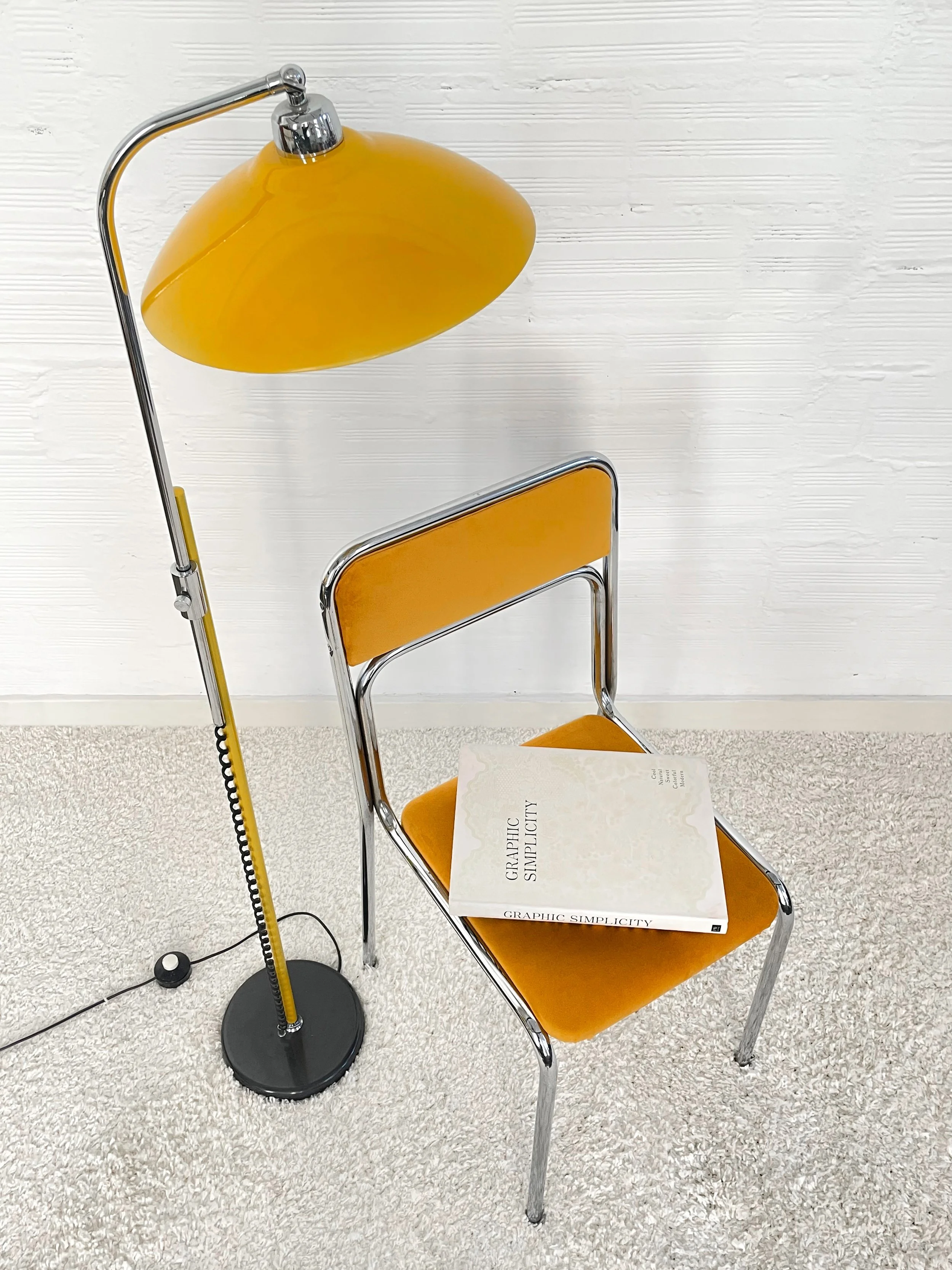 Lámpara de pie estilo Kurt Versen. 60s. Monda Lironda Vintage