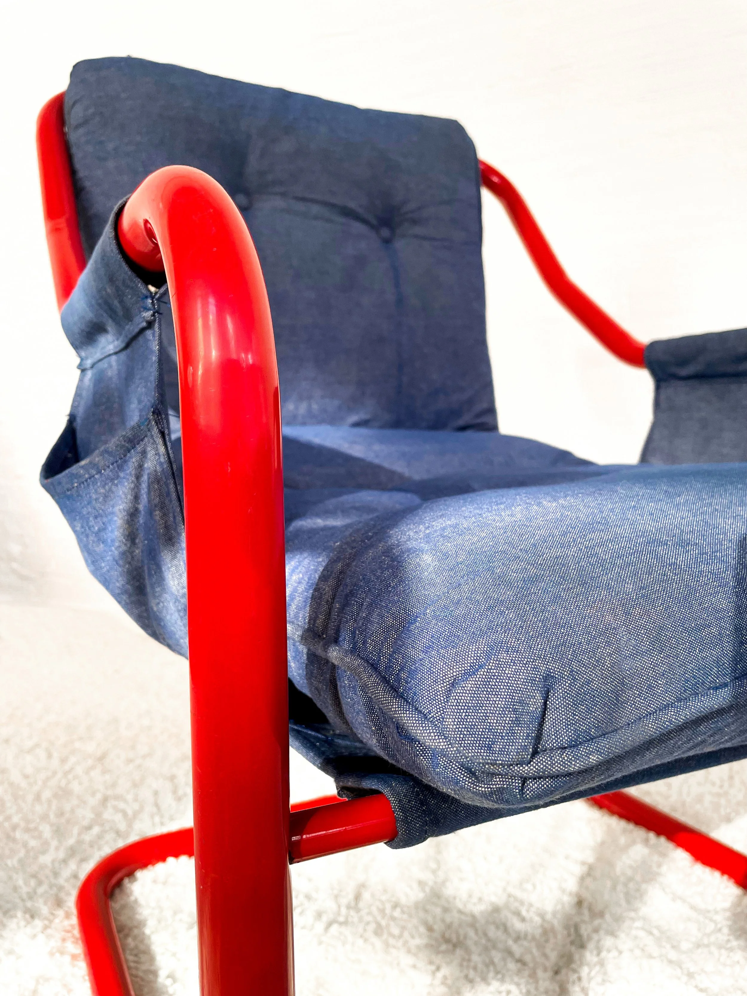 Sillón cantilever escandinavo vintage. 80s. Monda Lironda Vintage