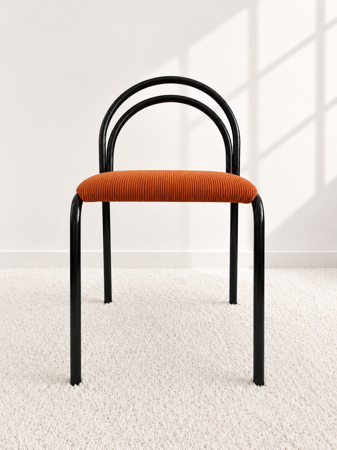 Silla tubular lacada. Europa años 80. Monda Lironda Vintage