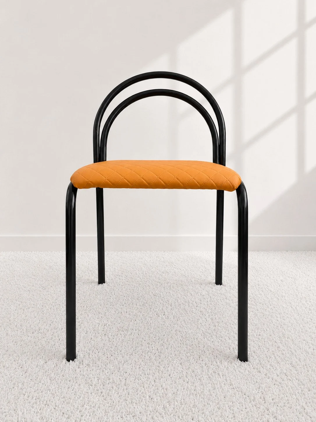 Silla tubular lacada. Europa años 80. Monda Lironda Vintage