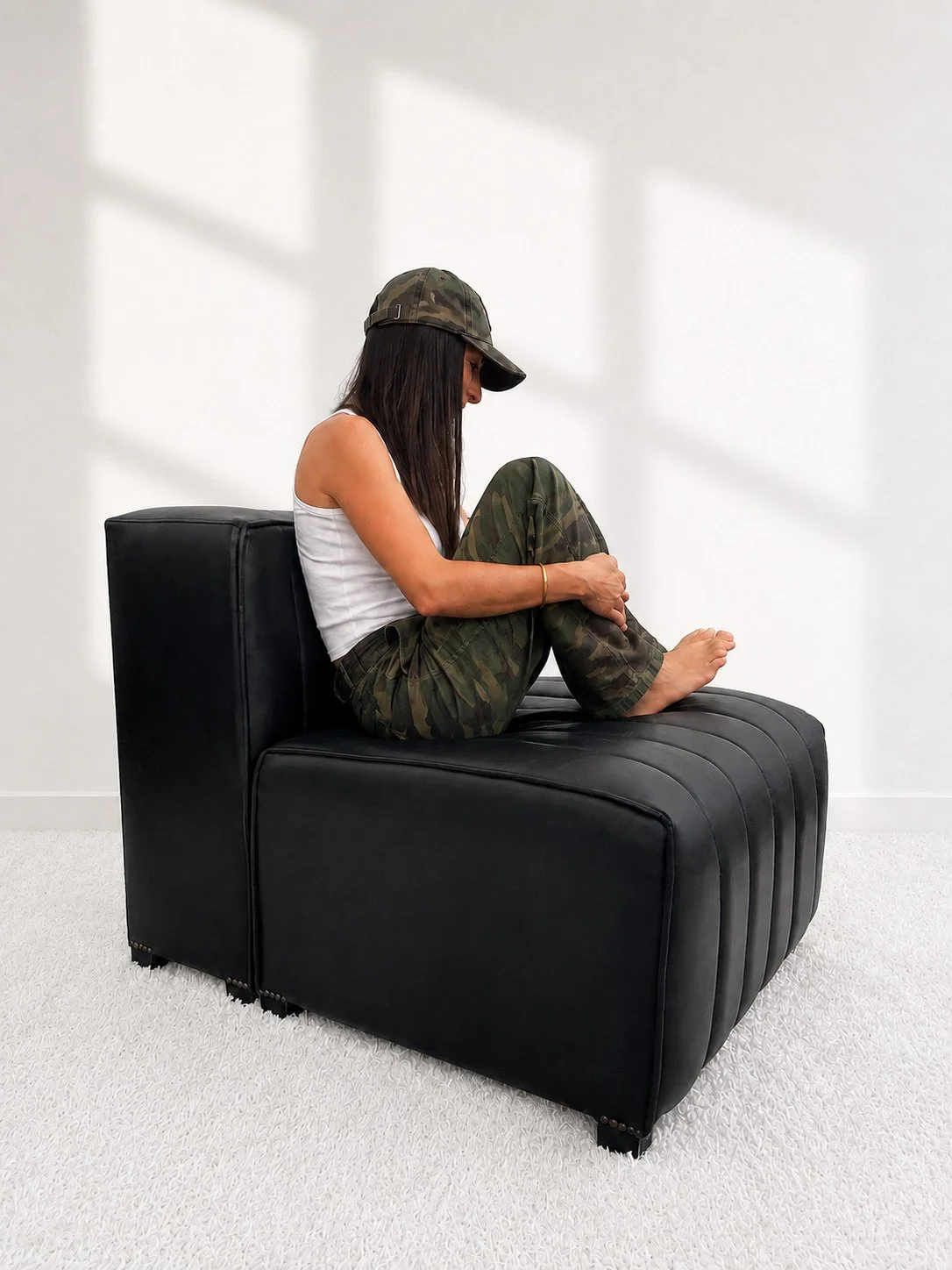 Sillón modular inspirado en el modelo de Tito Agnoll. 80s